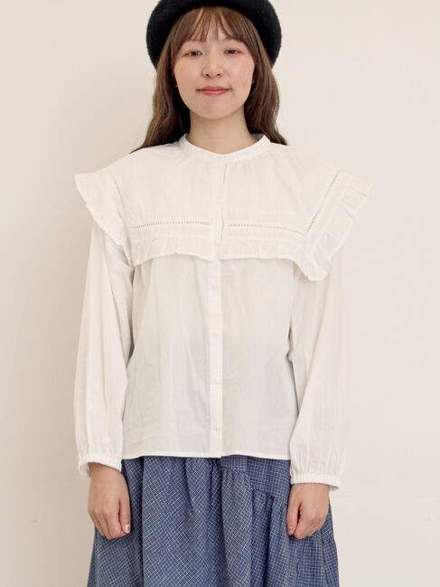 Samansa Mos2「ビッグカラーブラウス」|シャツ・ブラウス|