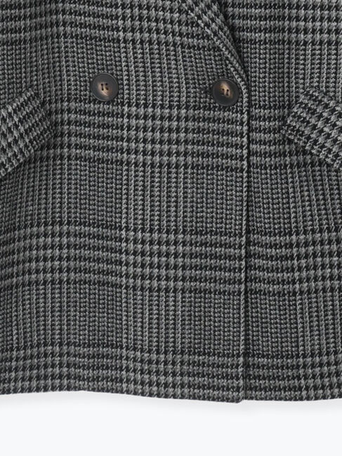 Samansa Mos2 blue「チェックテーラードジャケット」|その他|