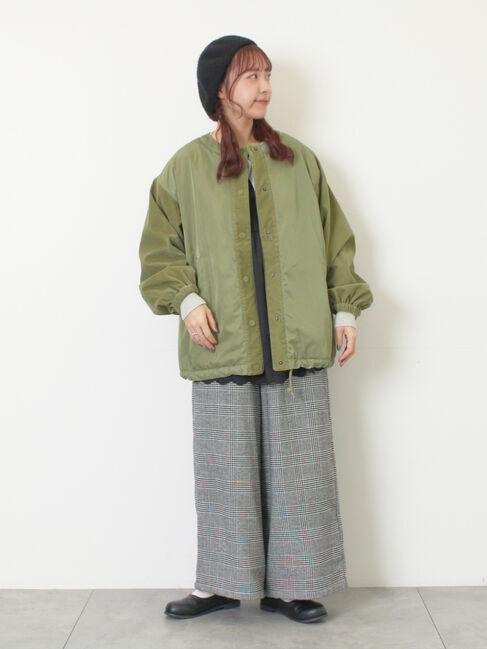 Samansa Mos2「【M/Lサイズ】チェック柄ワイドパンツ」|その他|