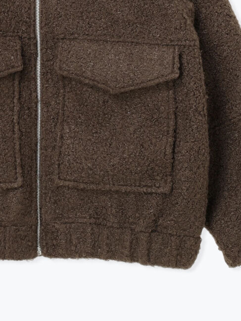 Samansa Mos2 blue「プードルブークレブルゾン」|その他|