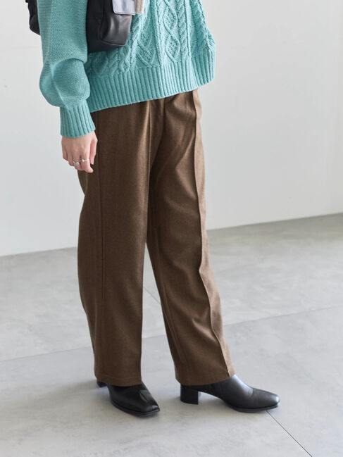 Samansa Mos2 blue「ヘリンボーンストレートパンツ」|その他|