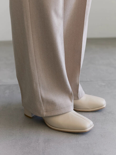 Samansa Mos2 blue「ヘリンボーンストレートパンツ」|その他|