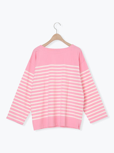 Samansa Mos2「パネルボーダーバスクシャツ」|Tシャツ・カットソー|