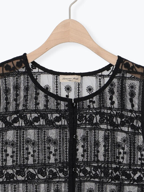 Samansa Mos2「裾スカラップレースベスト」|シャツ・ブラウス|