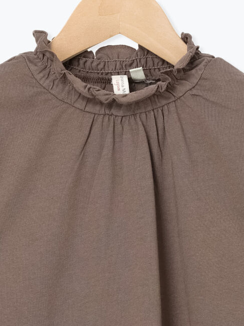 Samansa Mos2 Lagom「シャーリング衿カットソー」|Tシャツ・カットソー|