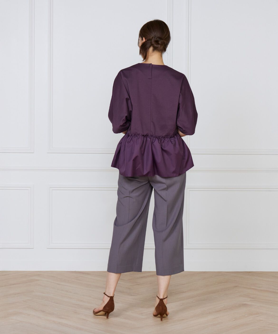 7-IDconcept.「ワイドクロップトパンツ」|その他|