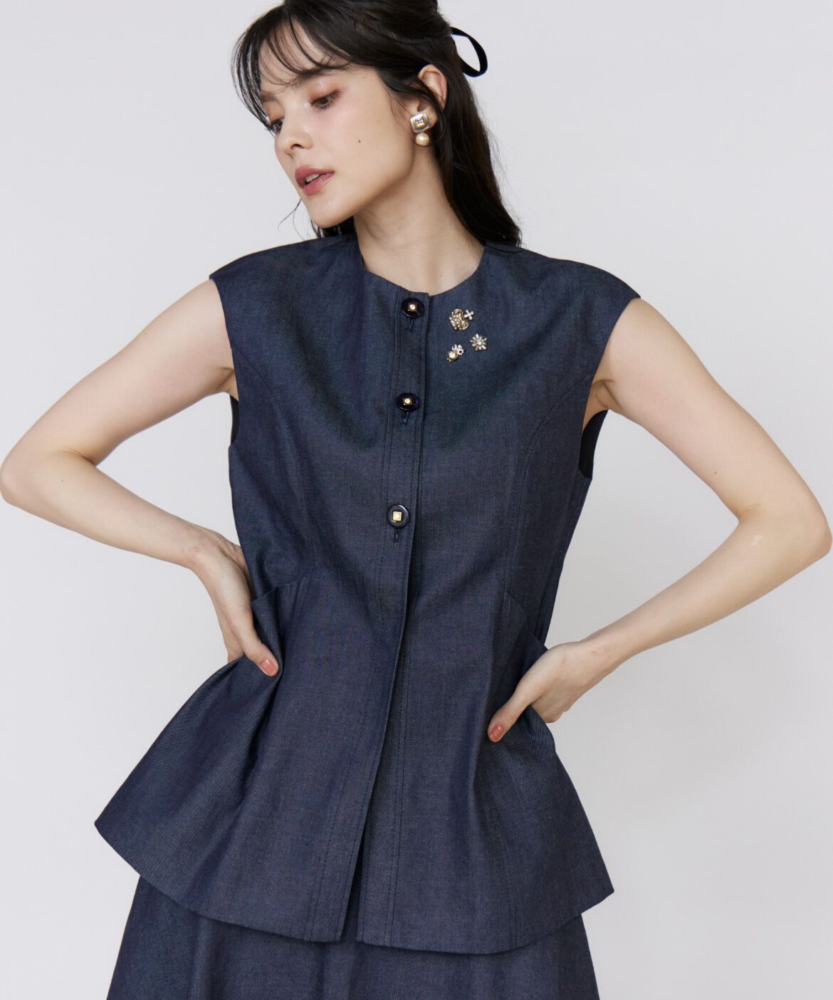 Maglie le cassetto「《ﾌﾗﾝﾄﾞﾙ45周年限定ｺﾚｸｼｮﾝ》《ﾌﾟﾗｽｻｲｽﾞ》ｼｱｰﾄ  」|ダウンベスト・ベスト|