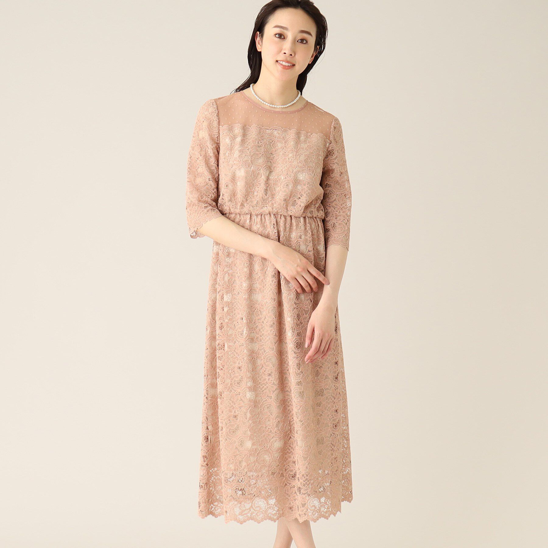 UNTITLED「エレガンレースワンピース」|ワンピース|