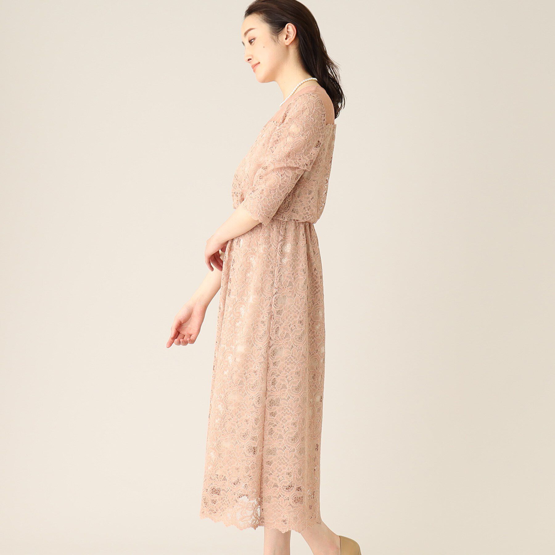UNTITLED「エレガンレースワンピース」|ワンピース|