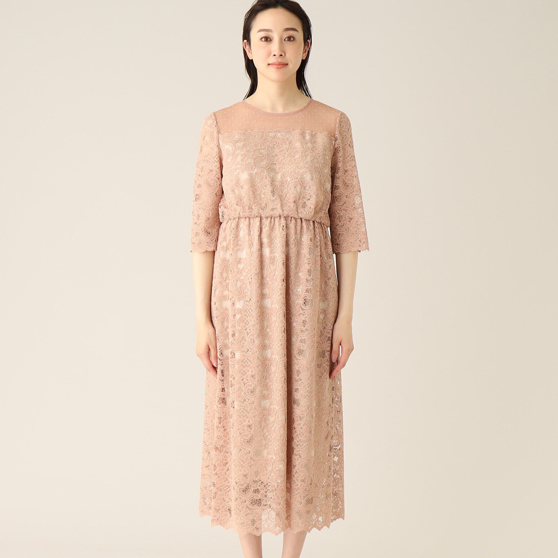 UNTITLED「エレガンレースワンピース」|ワンピース|