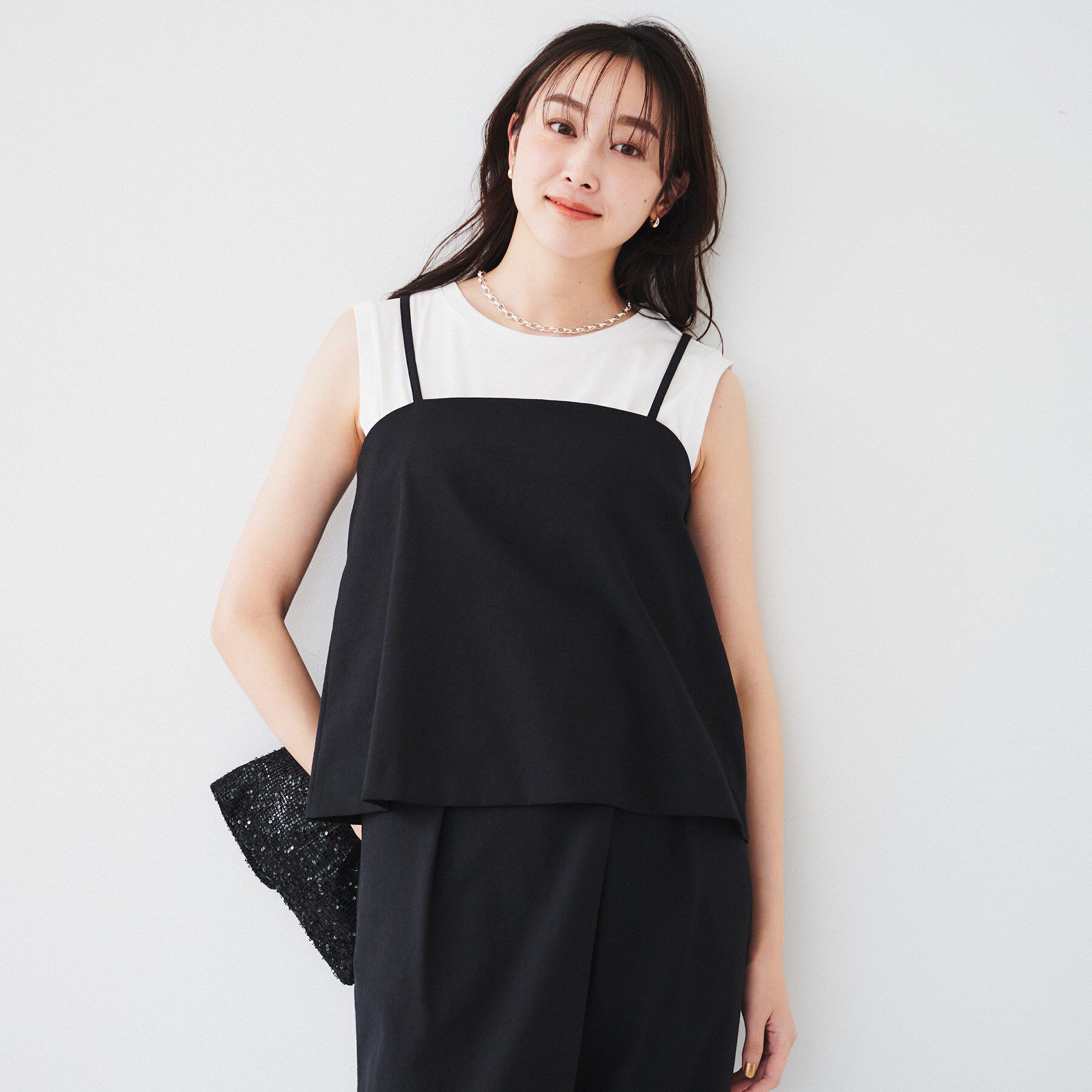 UNTITLED「【セットアップ可能】ビスチェキャミソール」|キャミソール|