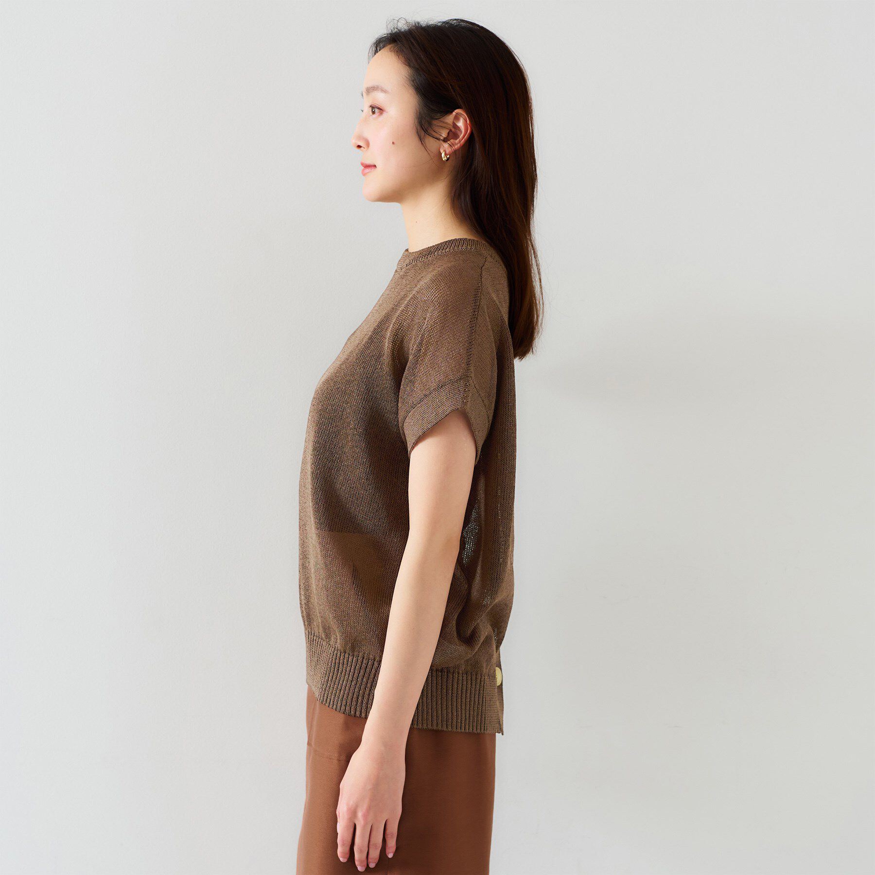 UNTITLED「【前後2WAY/清涼感】コクーンシルエット プルオーバーニット」|ニット・セーター|