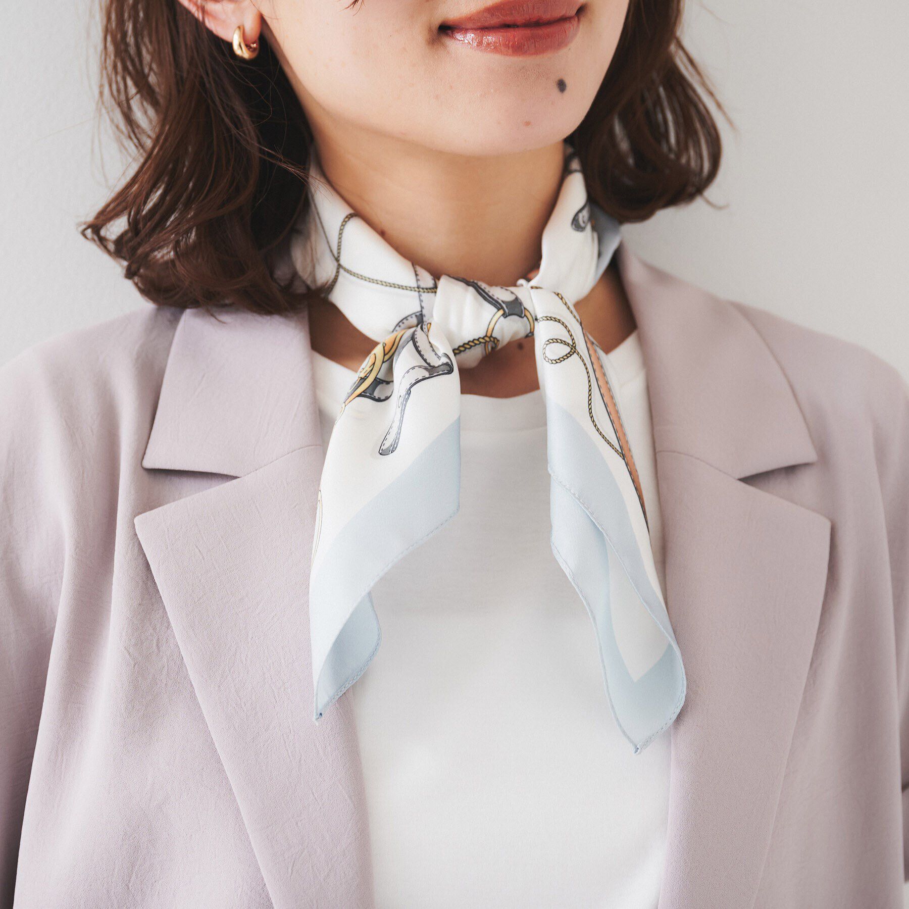 UNTITLED「【手洗い／58cm正方形】チェーンベルトスカーフ」|バンダナ・スカーフ|