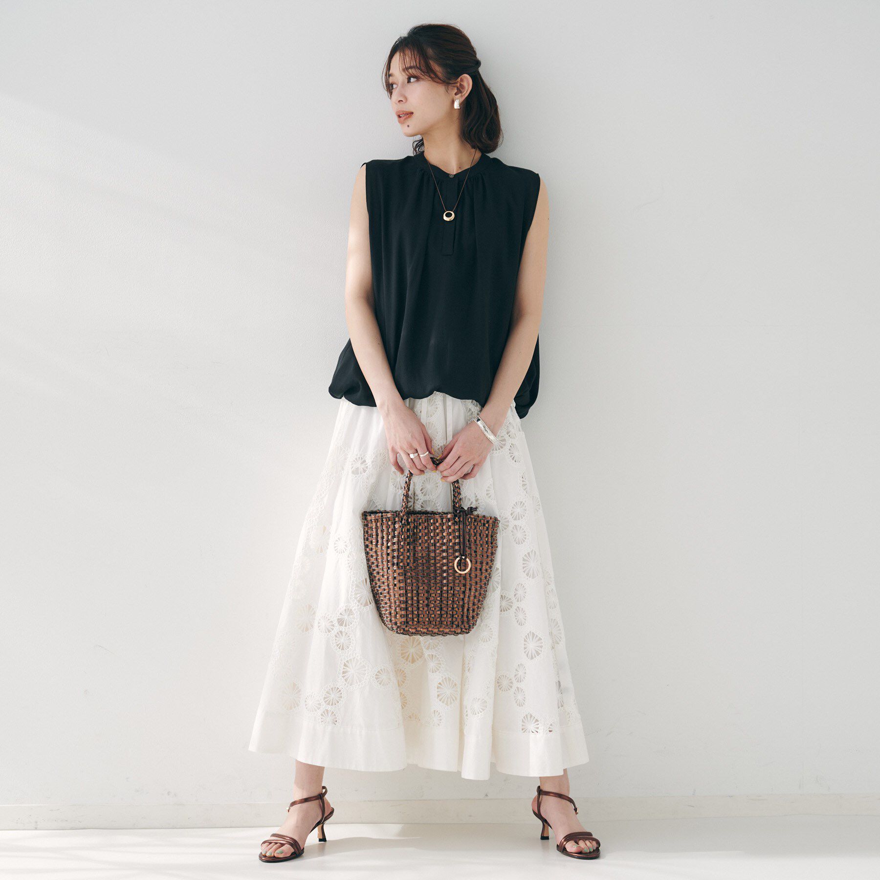 UNTITLED「メタリックメッシュトート」|トートバッグ|