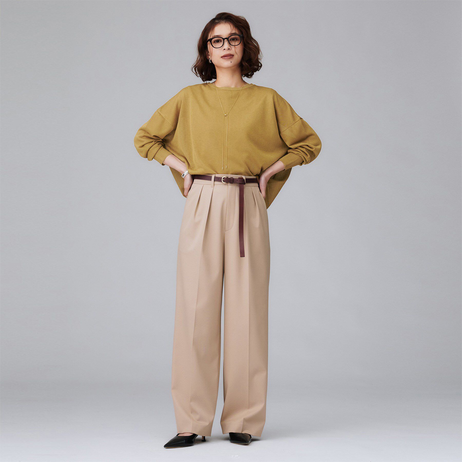 UNTITLED「【前後2WAY/アンサンブル可/ゆったり】シアーカーディガン」|カーディガン|