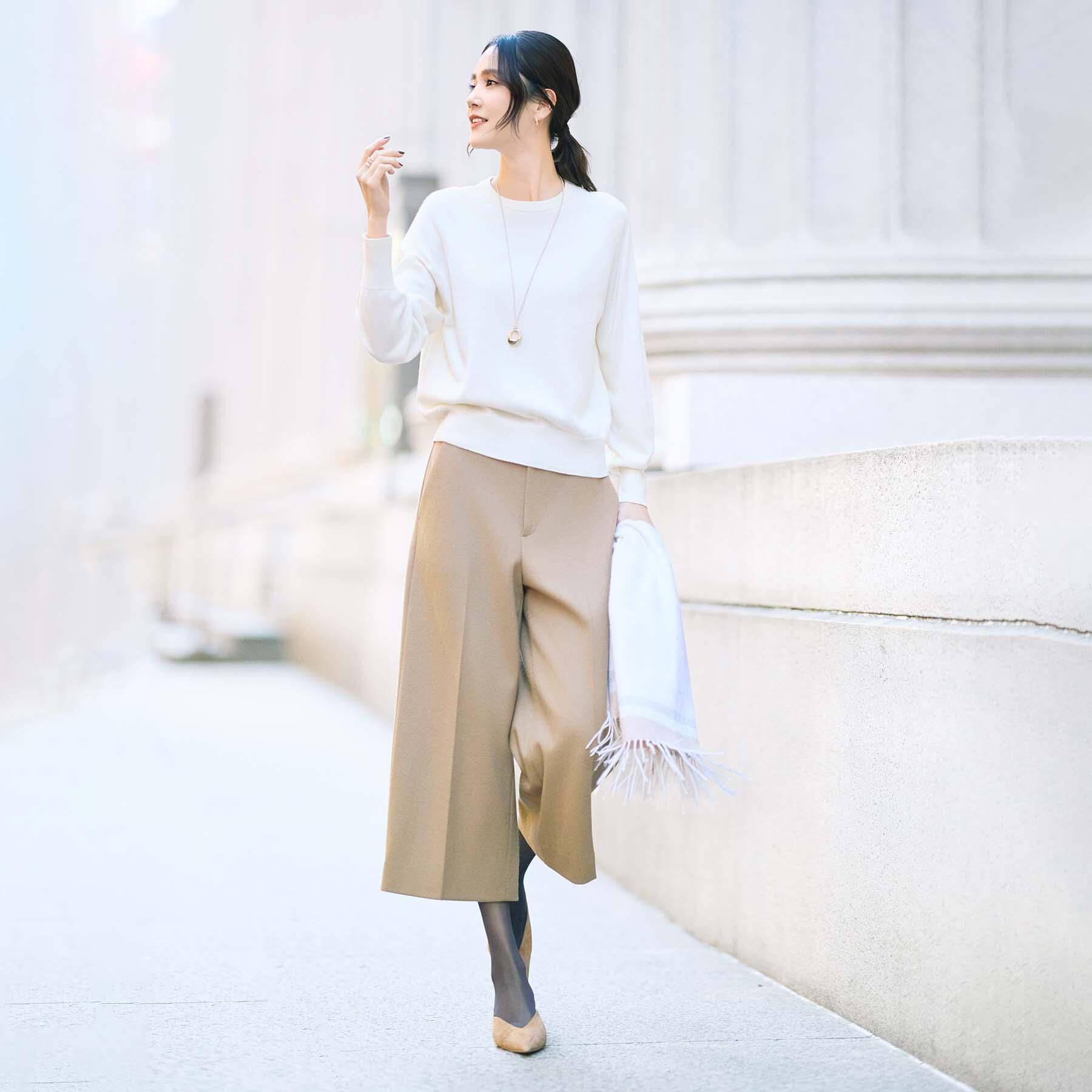 UNTITLED「【8色展開／コンパクト丈】レーヨン混 コクーンニット」|ニット・セーター|