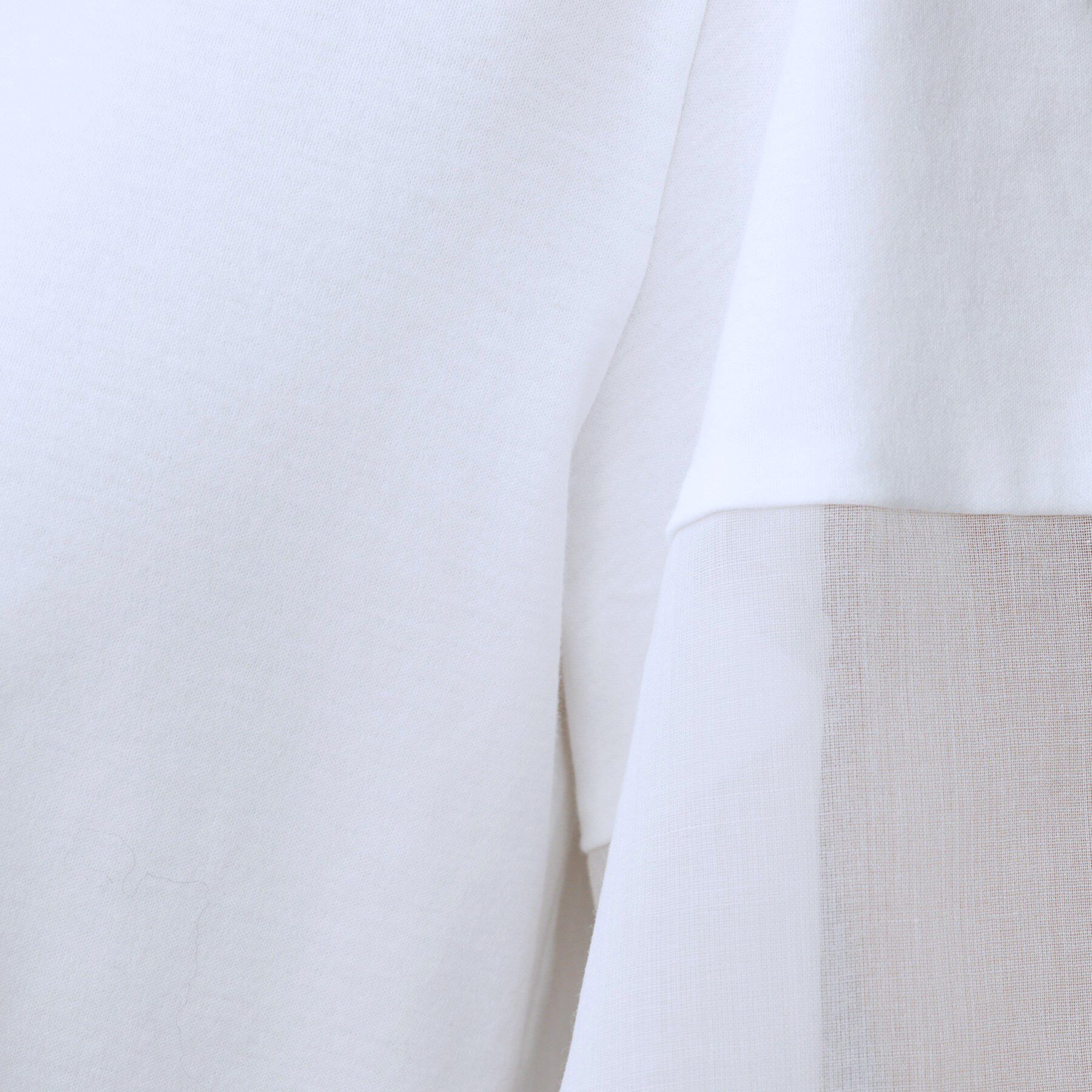 UNTITLED「【洗える/五分袖】シアースリーブ プルオーバー」|Tシャツ・カットソー|