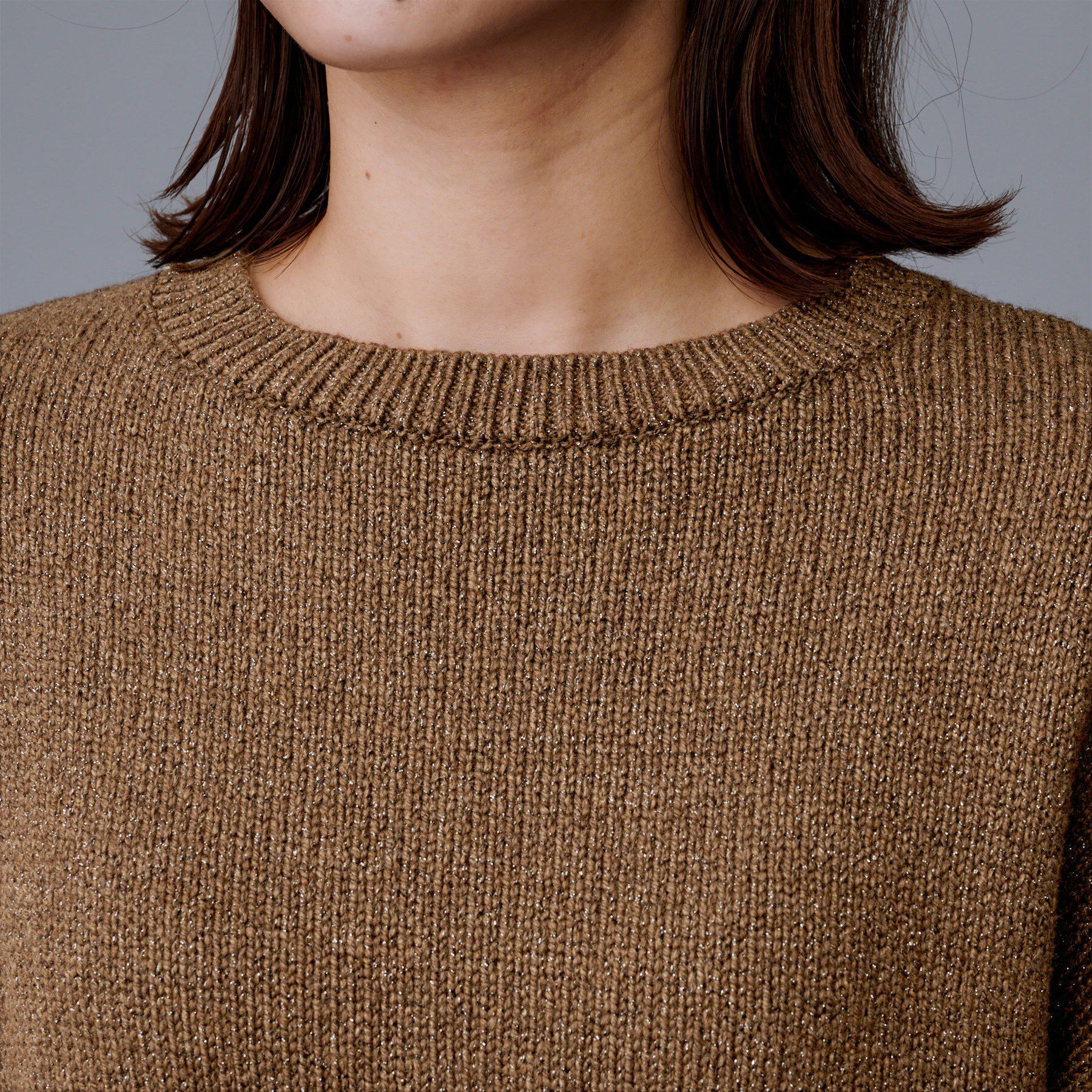 UNTITLED「【セットアップ可/ゆったり】ウール混ラメニット」|ニット・セーター|