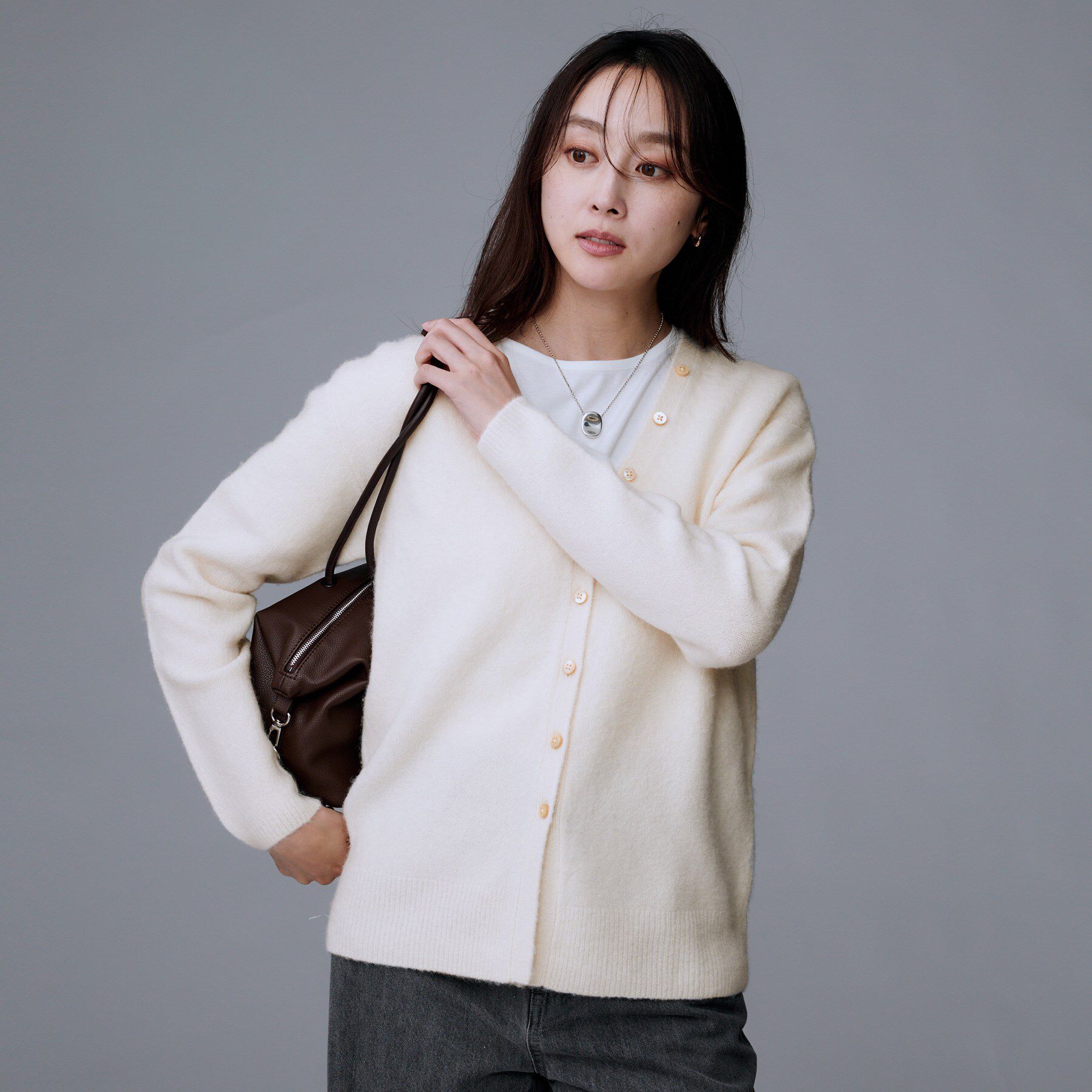 UNTITLED「【トレンド/柔らかな素材感】ビスチェセットカーディガン」|カーディガン|