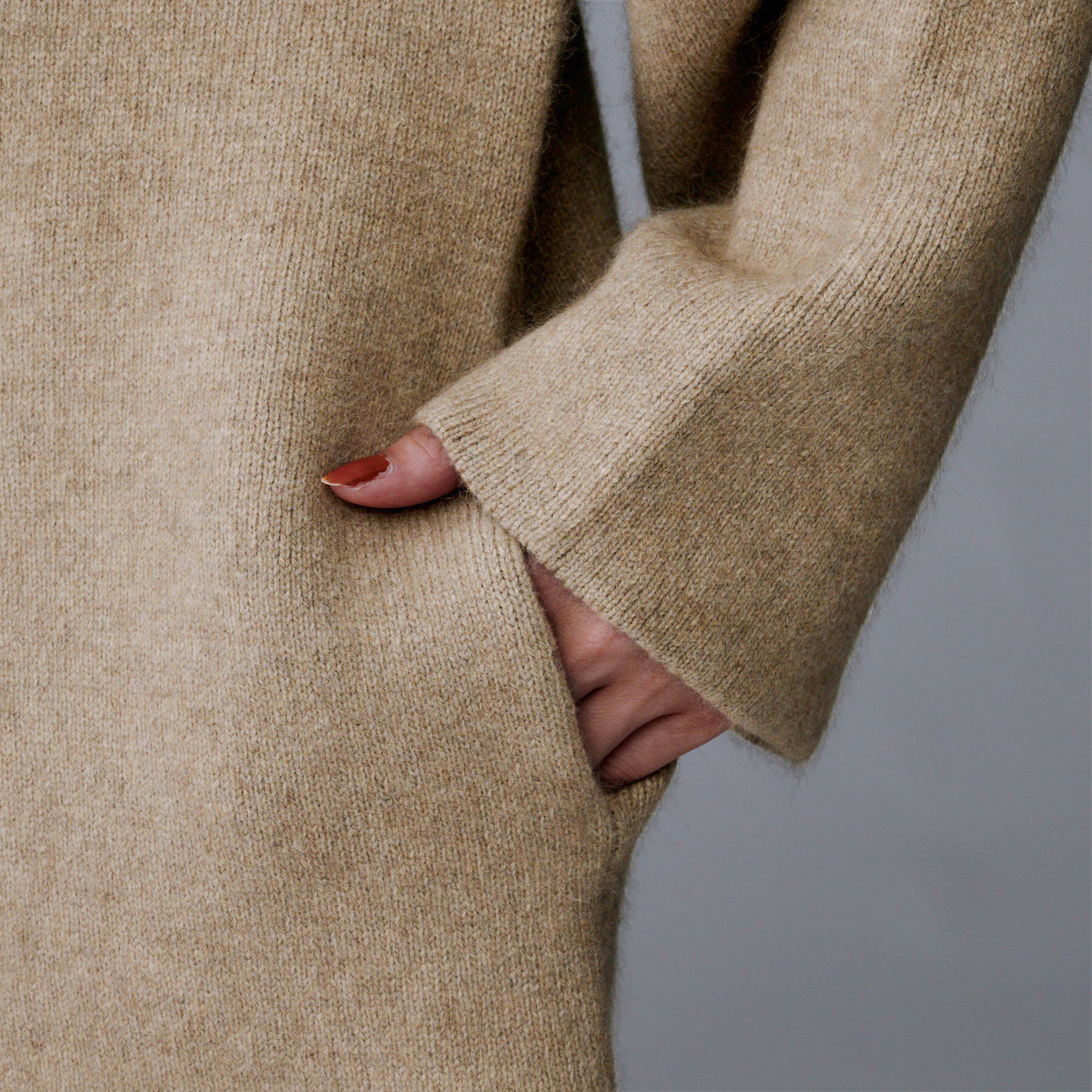 UNTITLED「【軽アウター/ミドル丈】ウールニットコーディガン」|カーディガン|