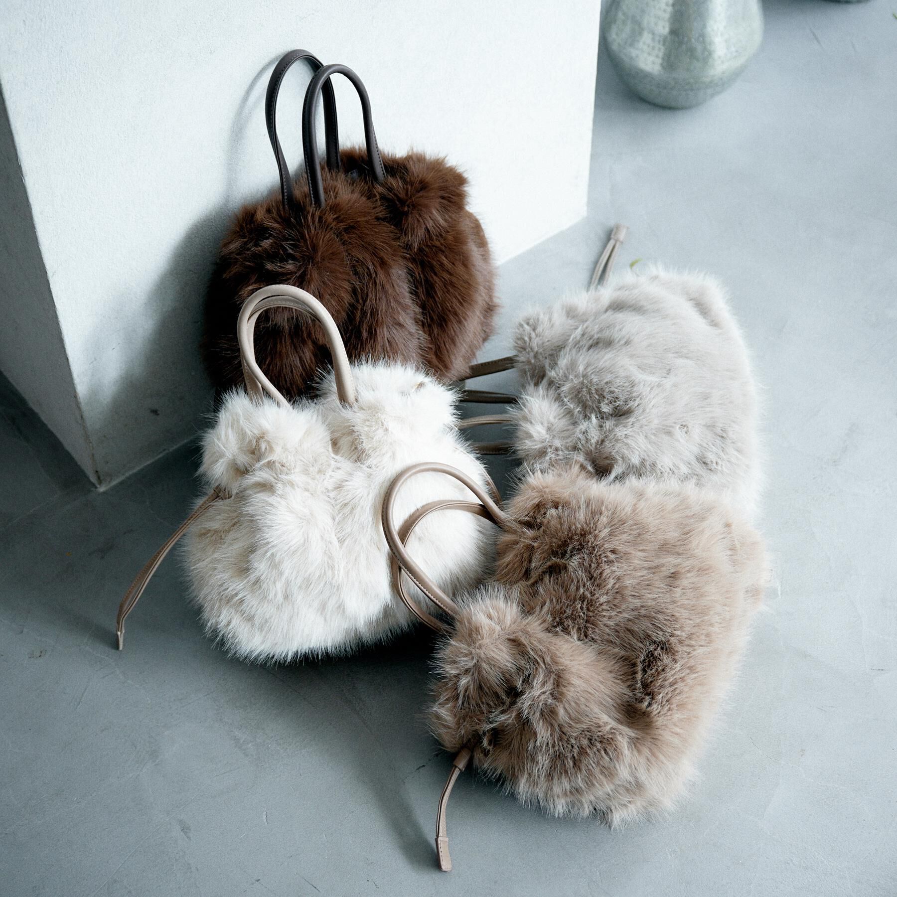 UNTITLED「【定番人気！】2Wayドロストフェイクファートート」|トートバッグ|