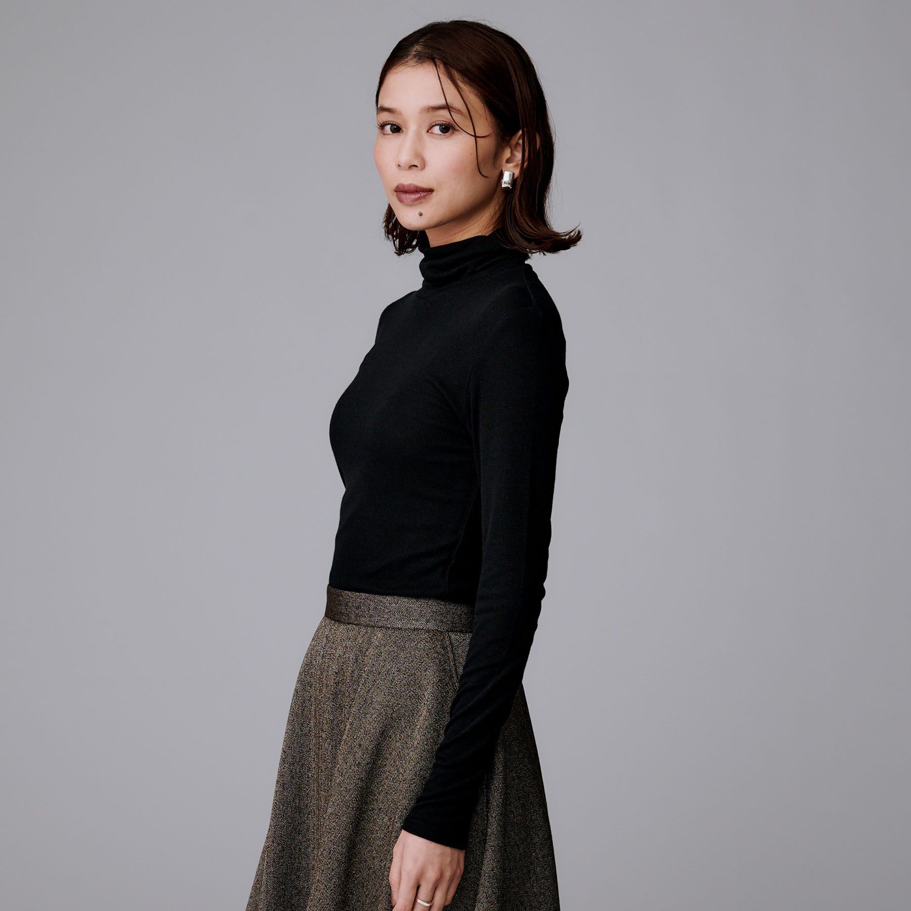 UNTITLED「【吸湿発熱/洗える】ハイネックインナー」|Tシャツ・カットソー|