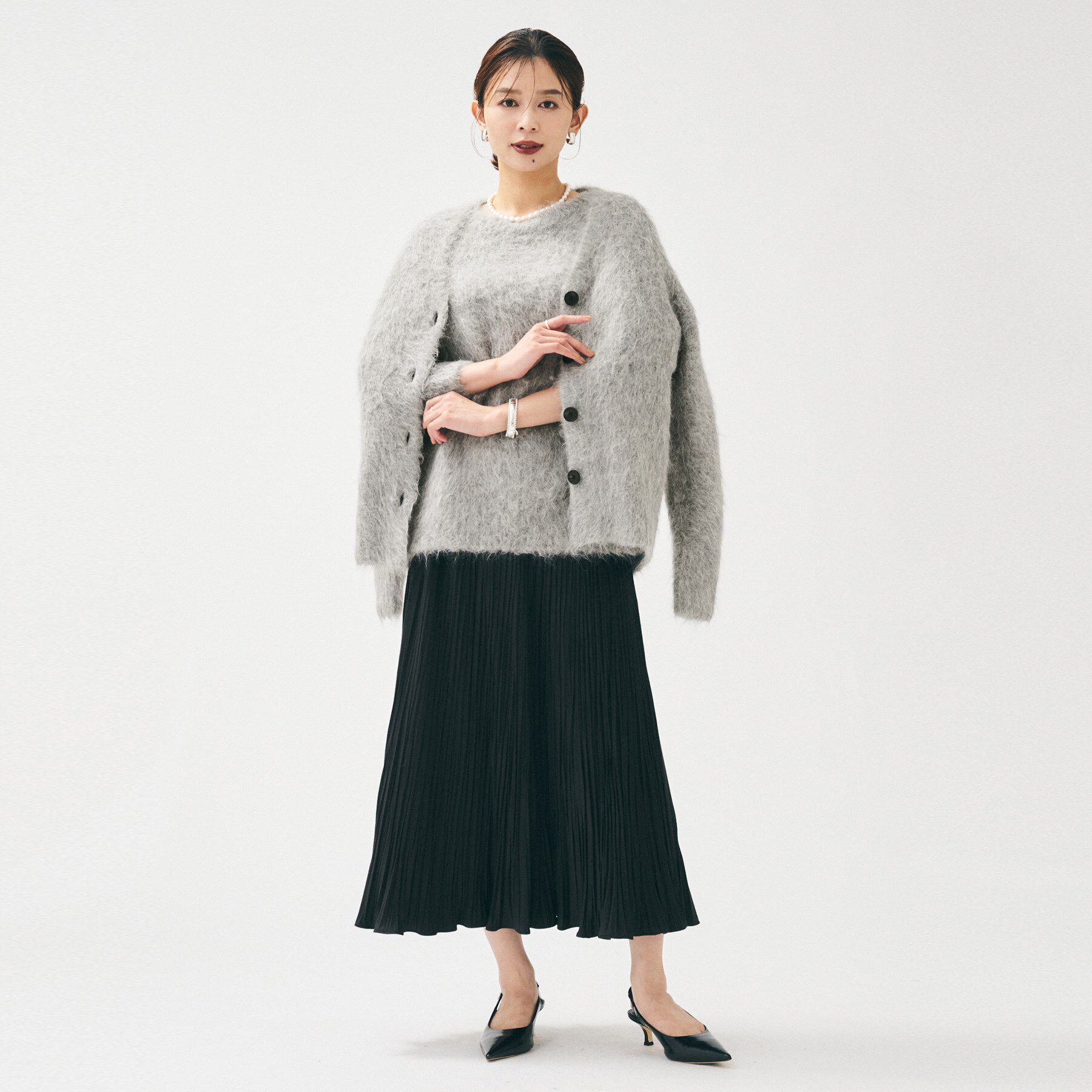 UNTITLED「【ゆったり/モヘヤニット】アルパカ混シャギーニット」|ニット・セーター|