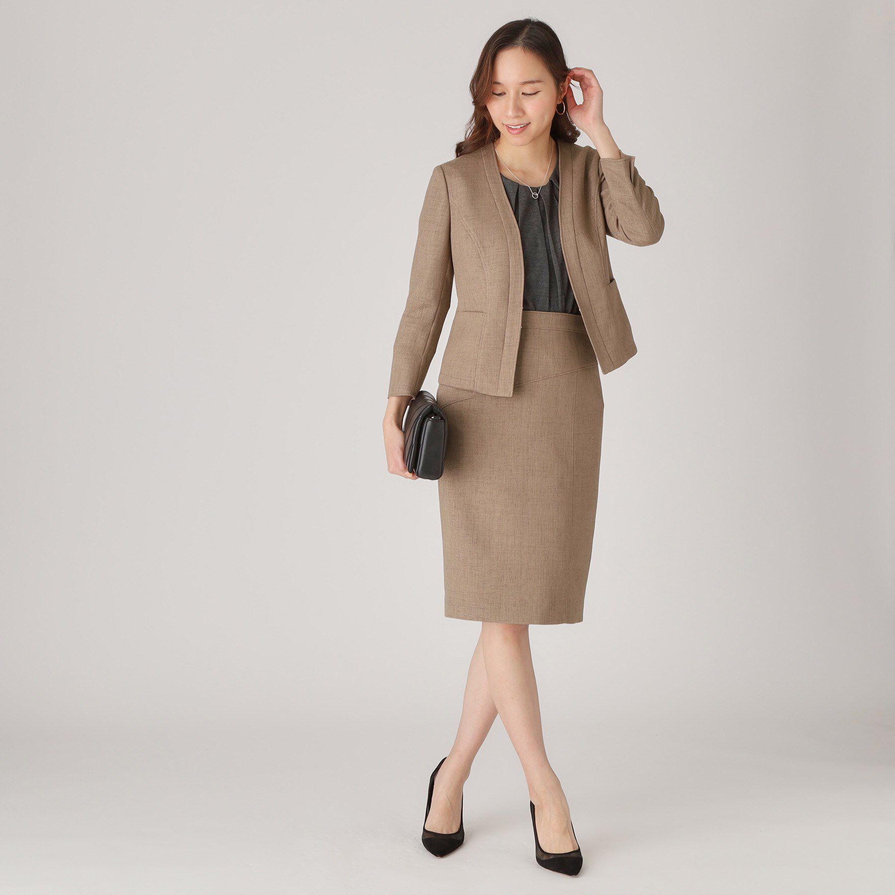 COUP DE CHANCE「【手洗い可／日本製】ノーカラージャケット」|ノーカラージャケット|