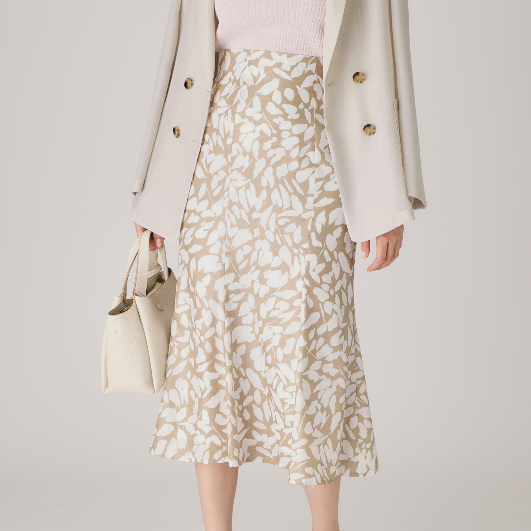 COUP DE CHANCE「【洗える／日本製／ウエスト一部ゴム】マーメイドスカート」|スカート|グレージュ(150)