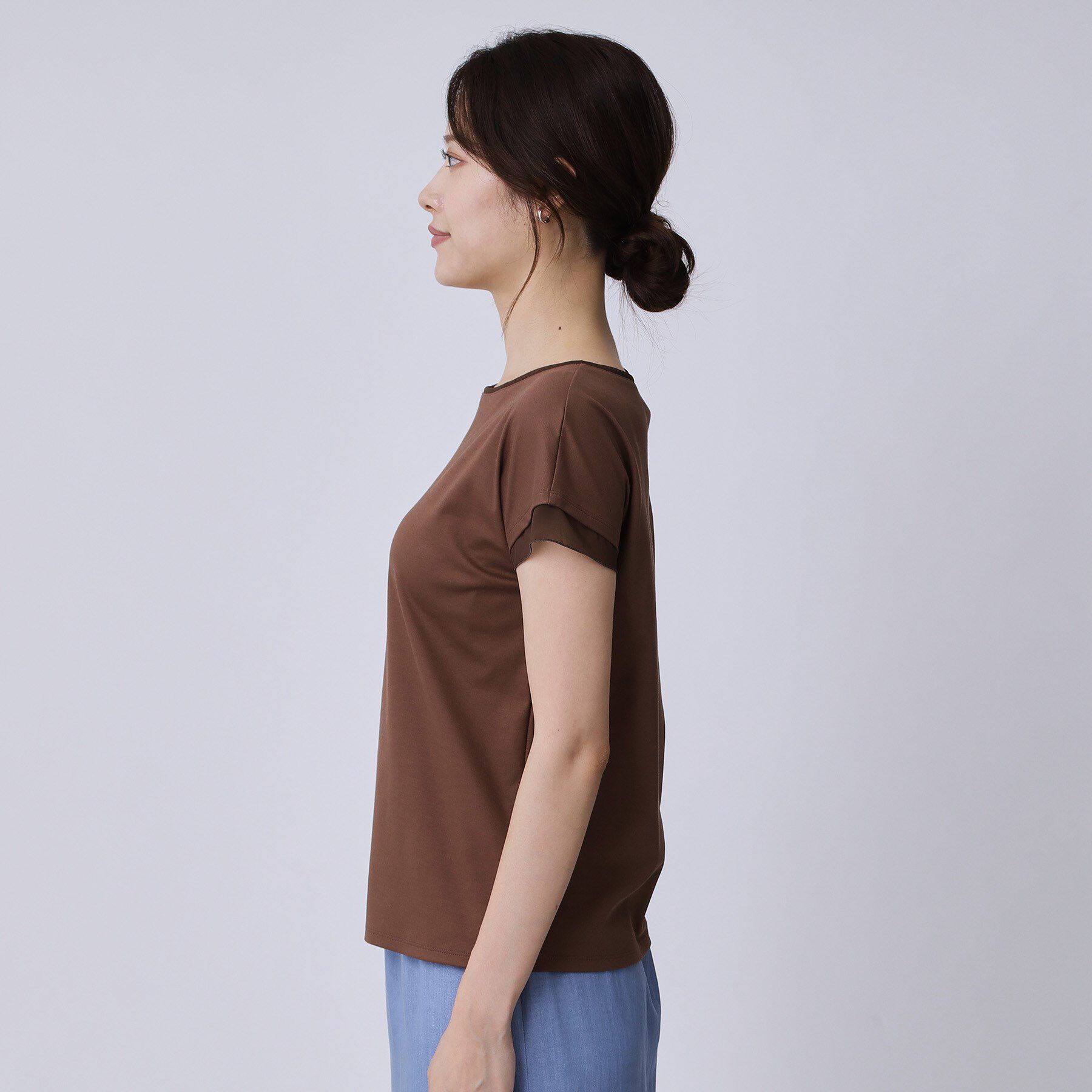 COUP DE CHANCE「【手洗い可／日本製】シンプルジャージカットソー」|Tシャツ・カットソー|