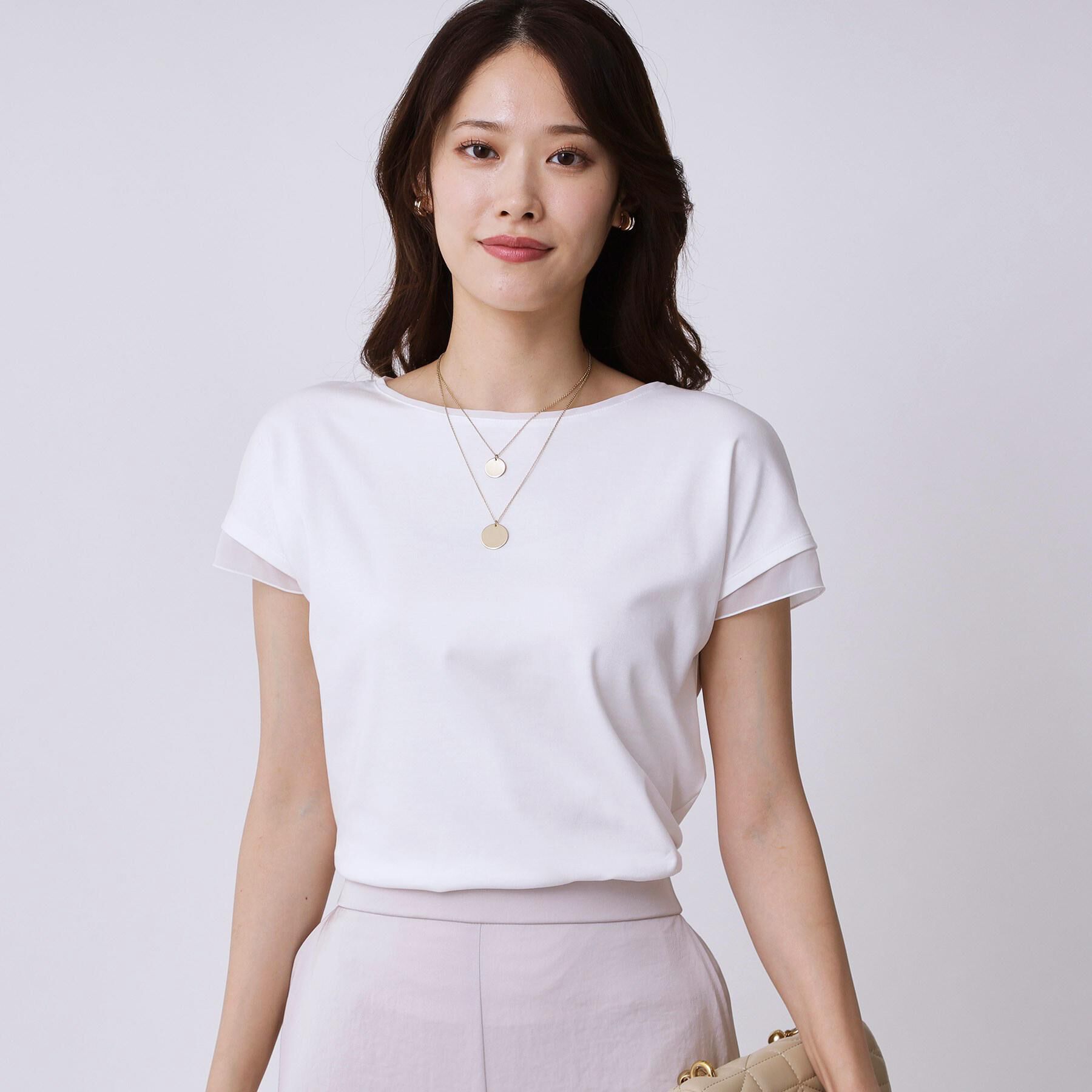 COUP DE CHANCE「【手洗い可／日本製】シンプルジャージカットソー」|Tシャツ・カットソー|