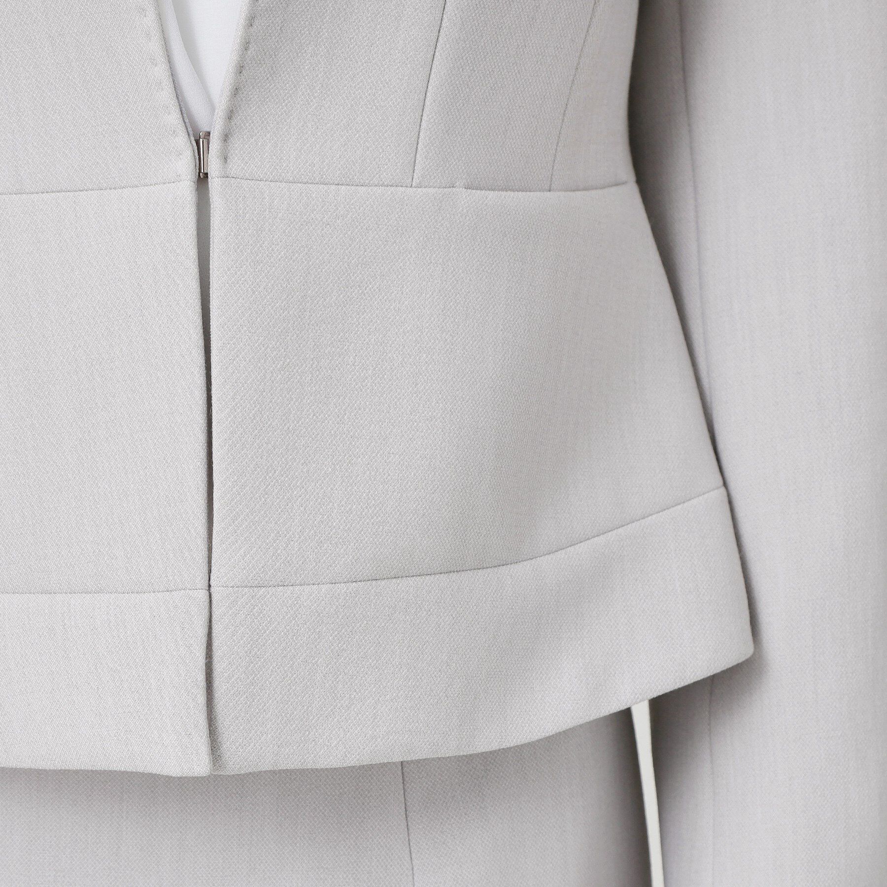 COUP DE CHANCE「【手洗い可／日本製／スーツ可】拘りシルエットのカラーレスジャケット」|ノーカラージャケット|