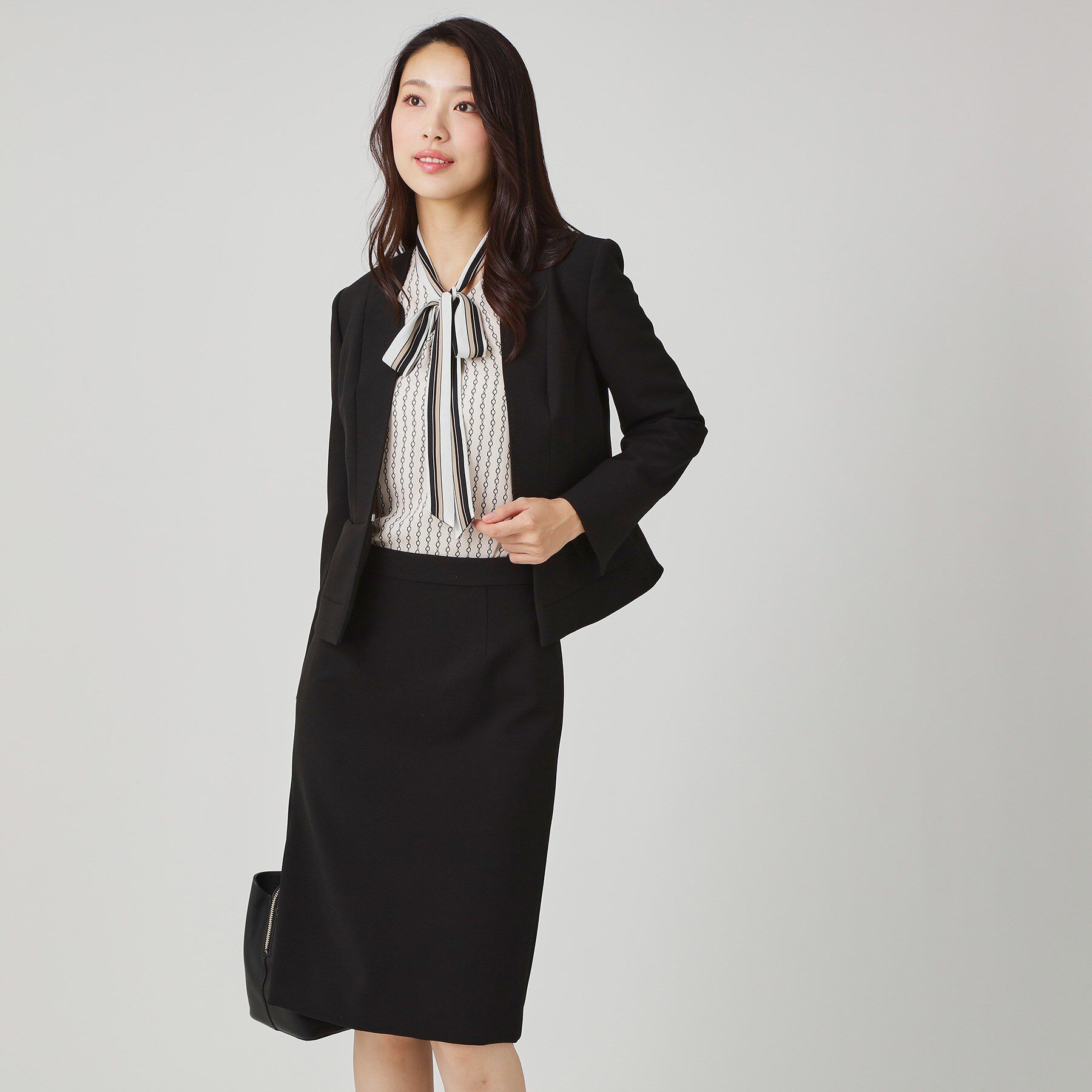 COUP DE CHANCE「【手洗い可／日本製／スーツ可】拘りシルエットのカラーレスジャケット」|ノーカラージャケット|