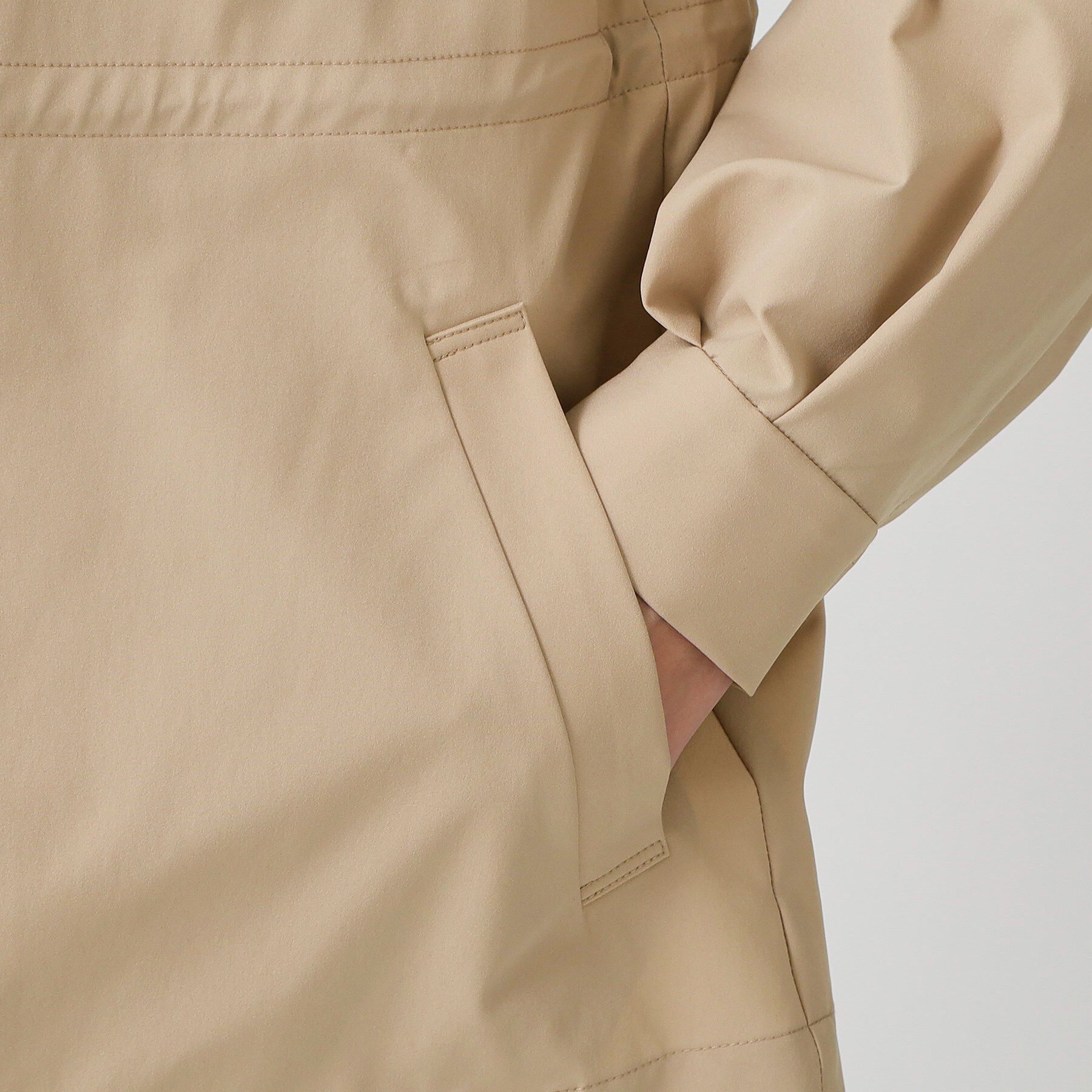 COUP DE CHANCE「【手洗い可／裏地なし／ウエスト絞り可】スタンド衿ブルゾン」|ブルゾン・スタジャン|