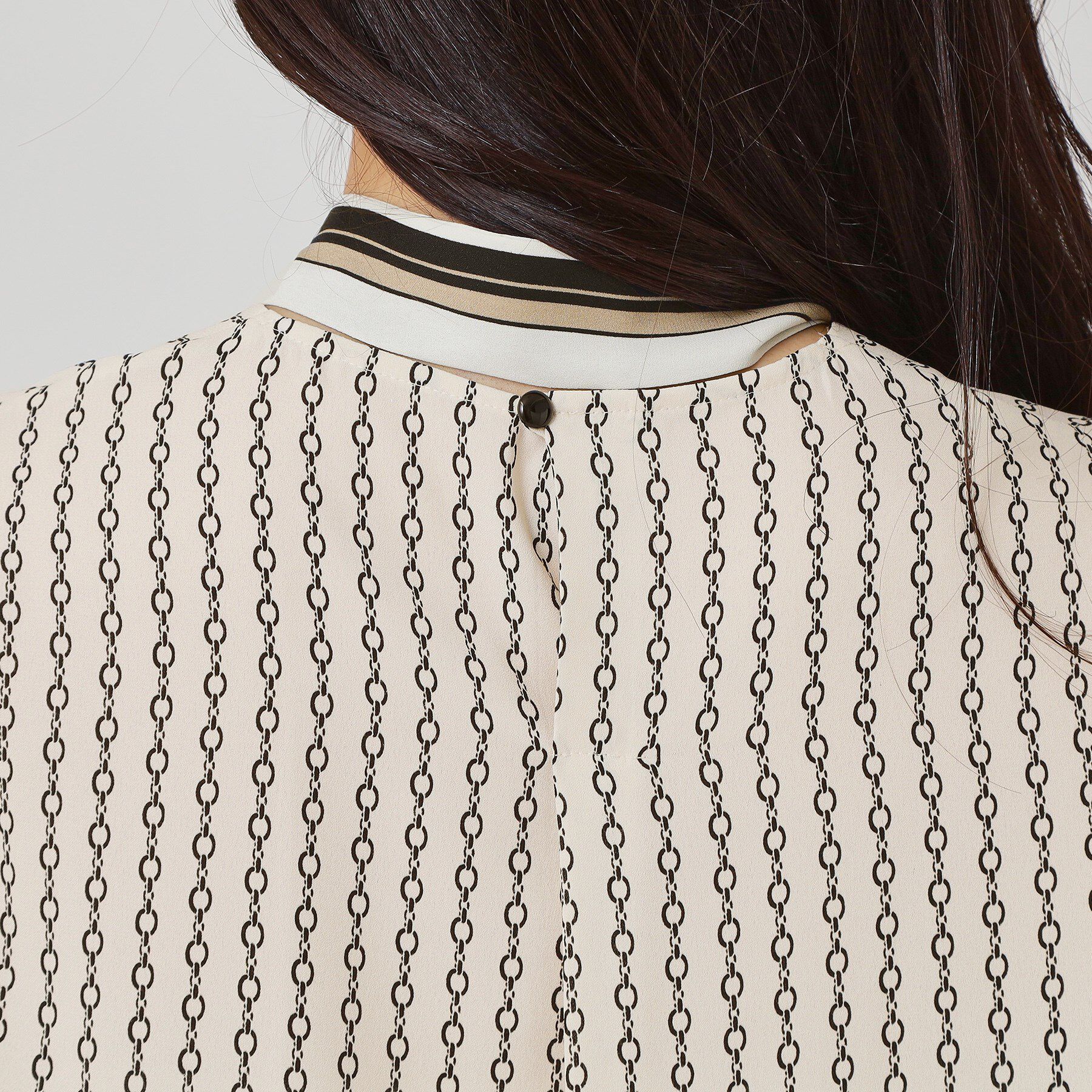 COUP DE CHANCE「【手洗い可／日本製】チェーン柄ブラウス」|シャツ・ブラウス|