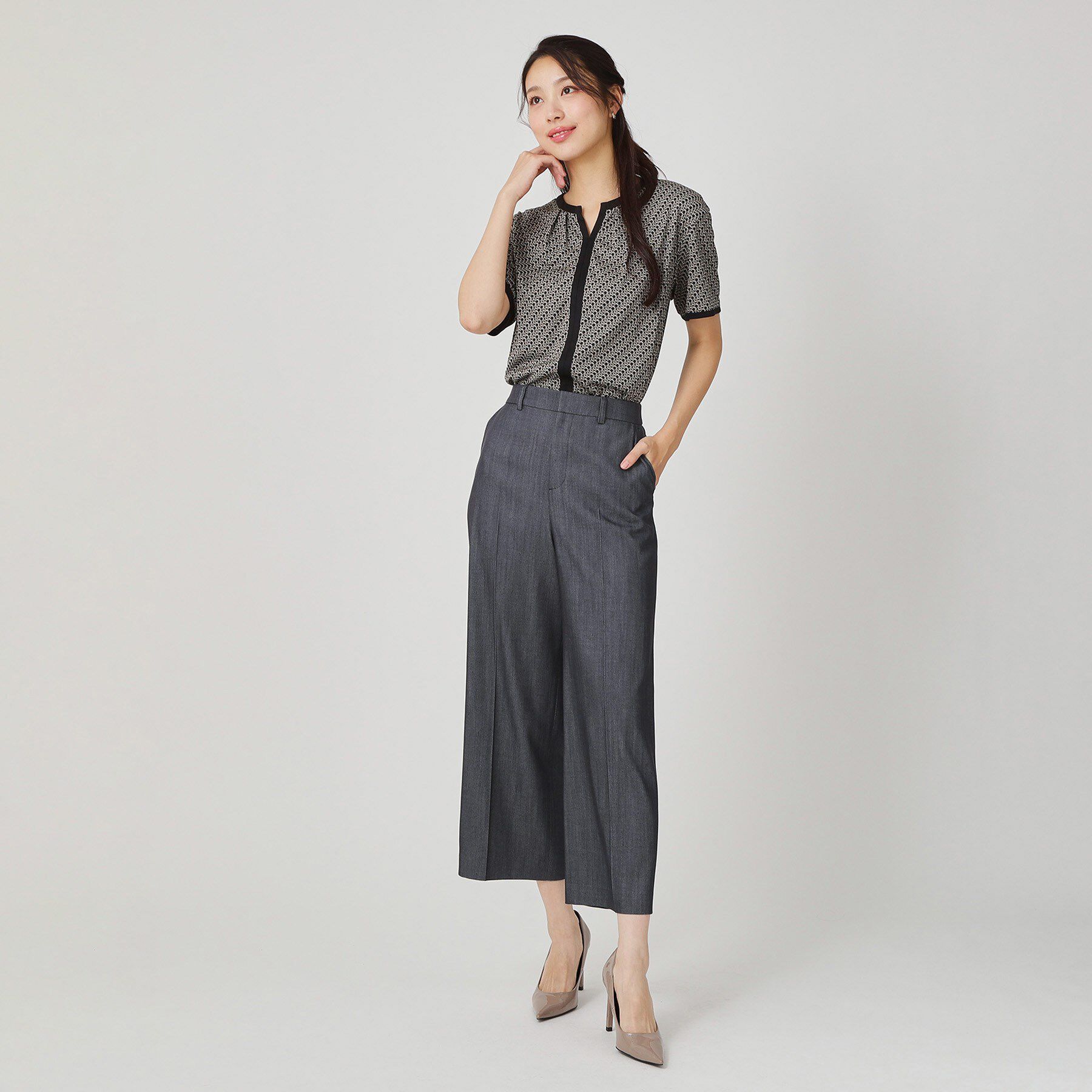 COUP DE CHANCE「【手洗い可／日本製】きれいめデニム風パンツ」|その他|