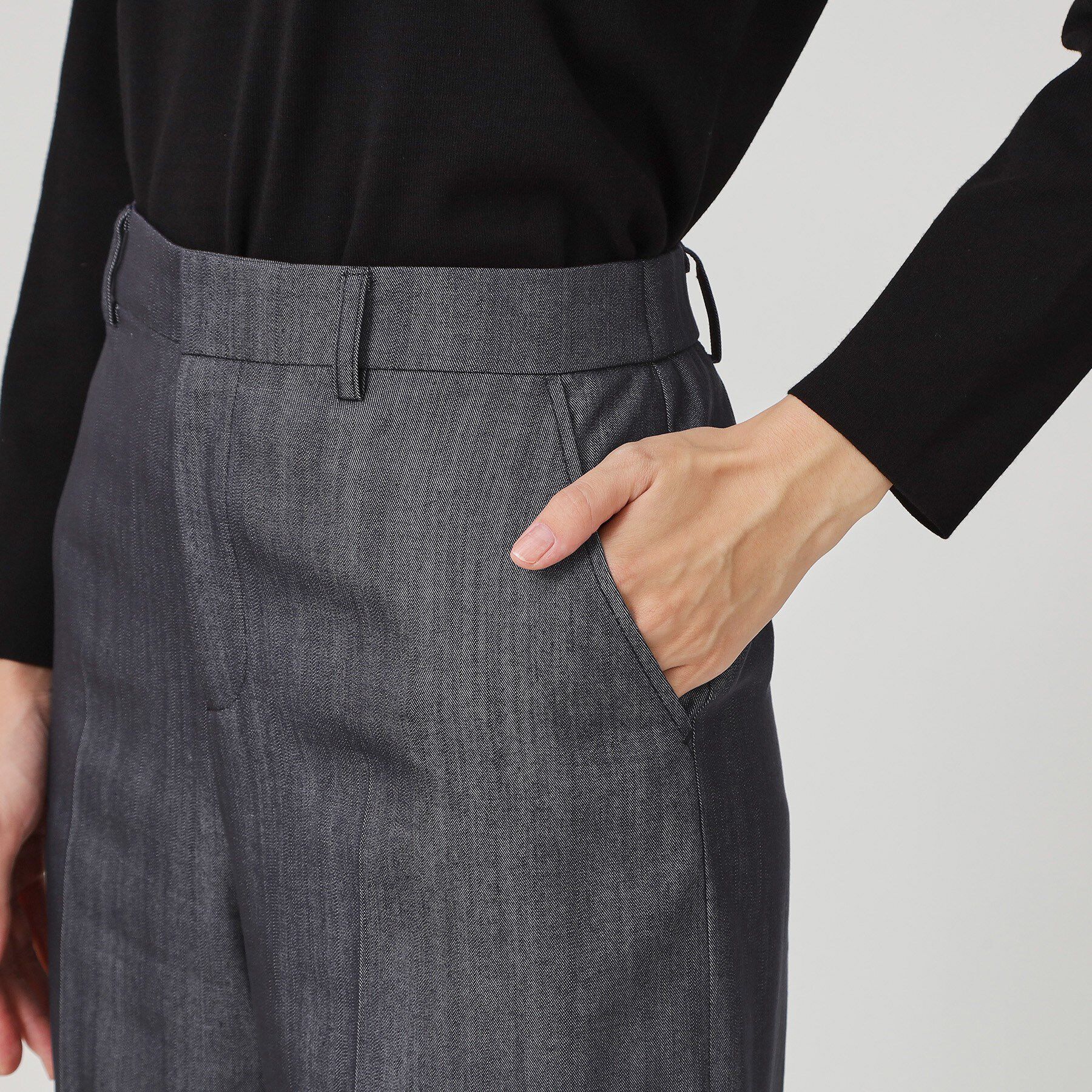 COUP DE CHANCE「【手洗い可／日本製】きれいめデニム風パンツ」|その他|