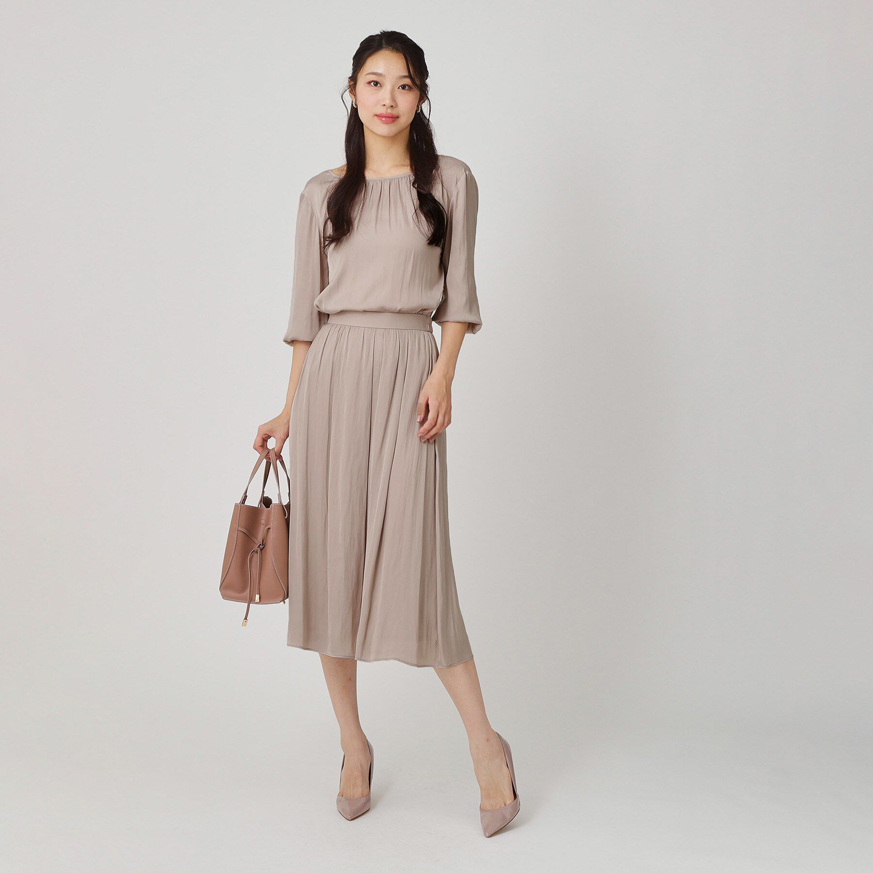 COUP DE CHANCE「【手洗い可／セットアップ可】エアリーなギャザースカート」|スカート|