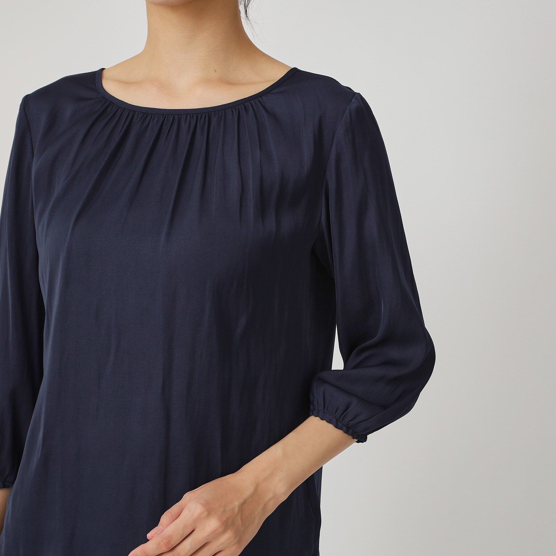 COUP DE CHANCE「【手洗い可／セットアップ可】エアリーなギャザーブラウス」|シャツ・ブラウス|