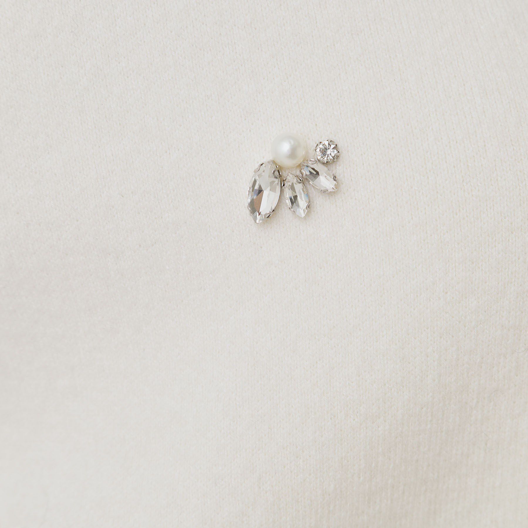 COUP DE CHANCE「【手洗い可】ビジュー付カーディガン」|カーディガン|