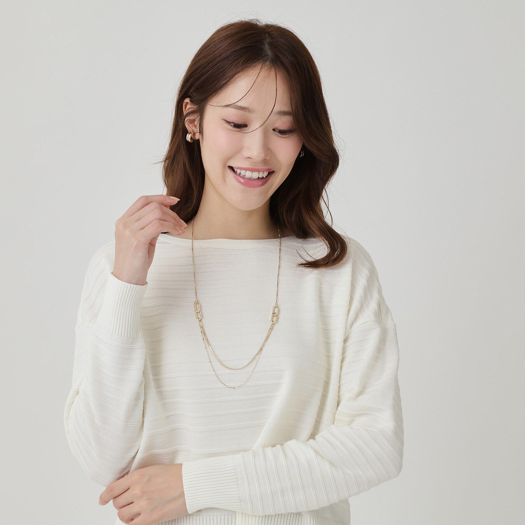 COUP DE CHANCE「ジオリング／さりげないキラキラ／上品なネックレス／オリジナル」|ネックレス|