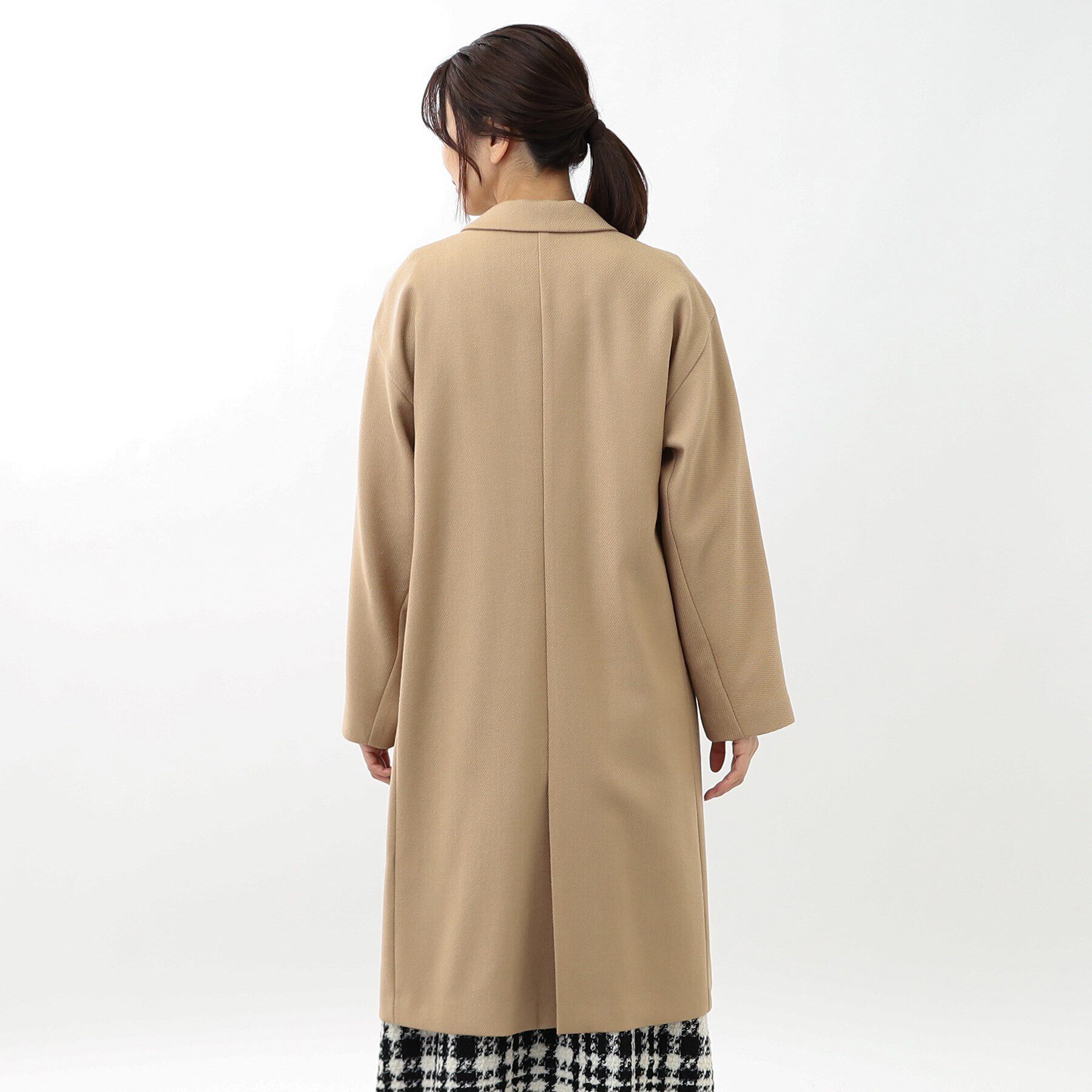 Reflect「【共布サッシュベルト付き】クラシカルロングコート」|チェスターコート|