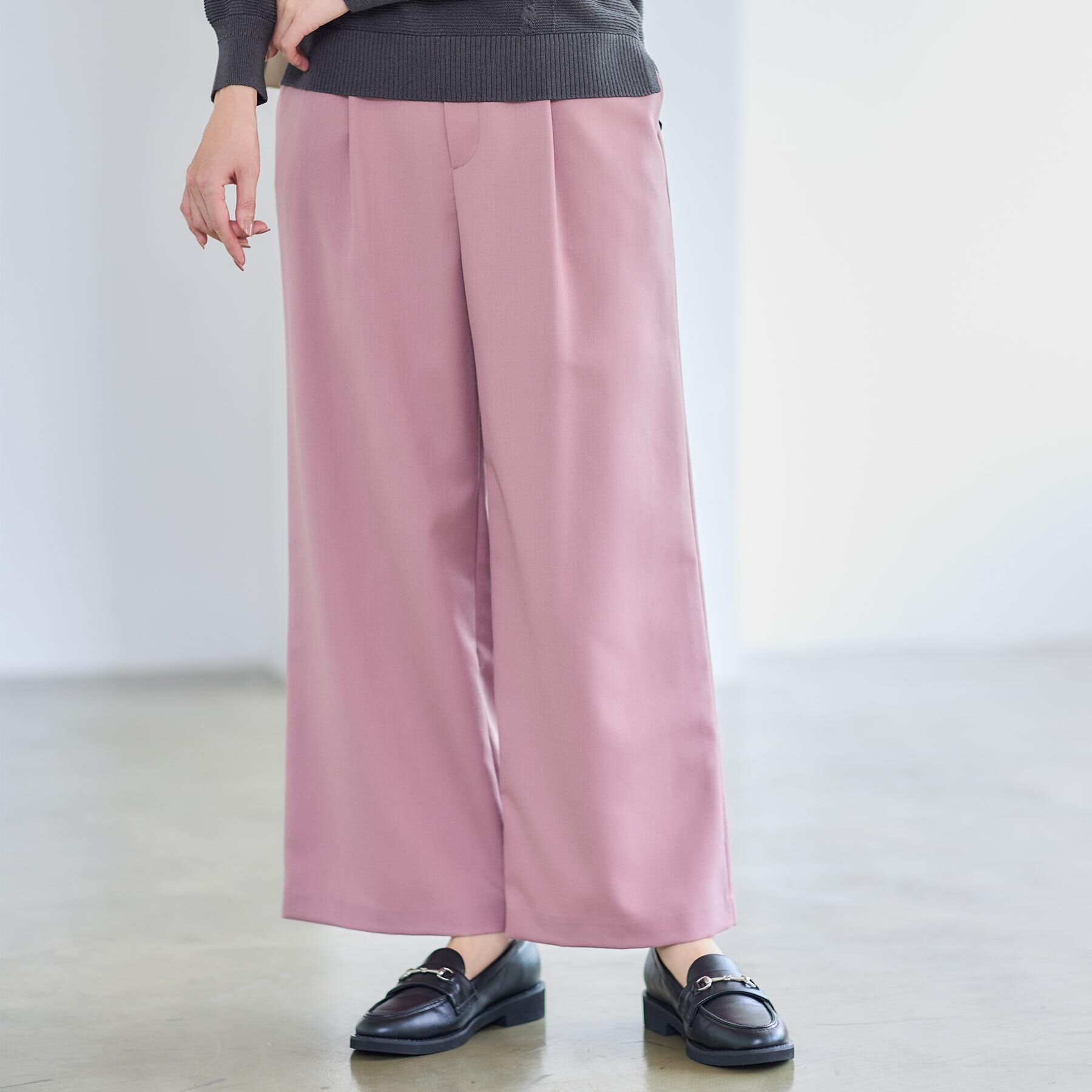 Reflect「【すっきりシルエット】ワイドクロップドパンツ」|その他|