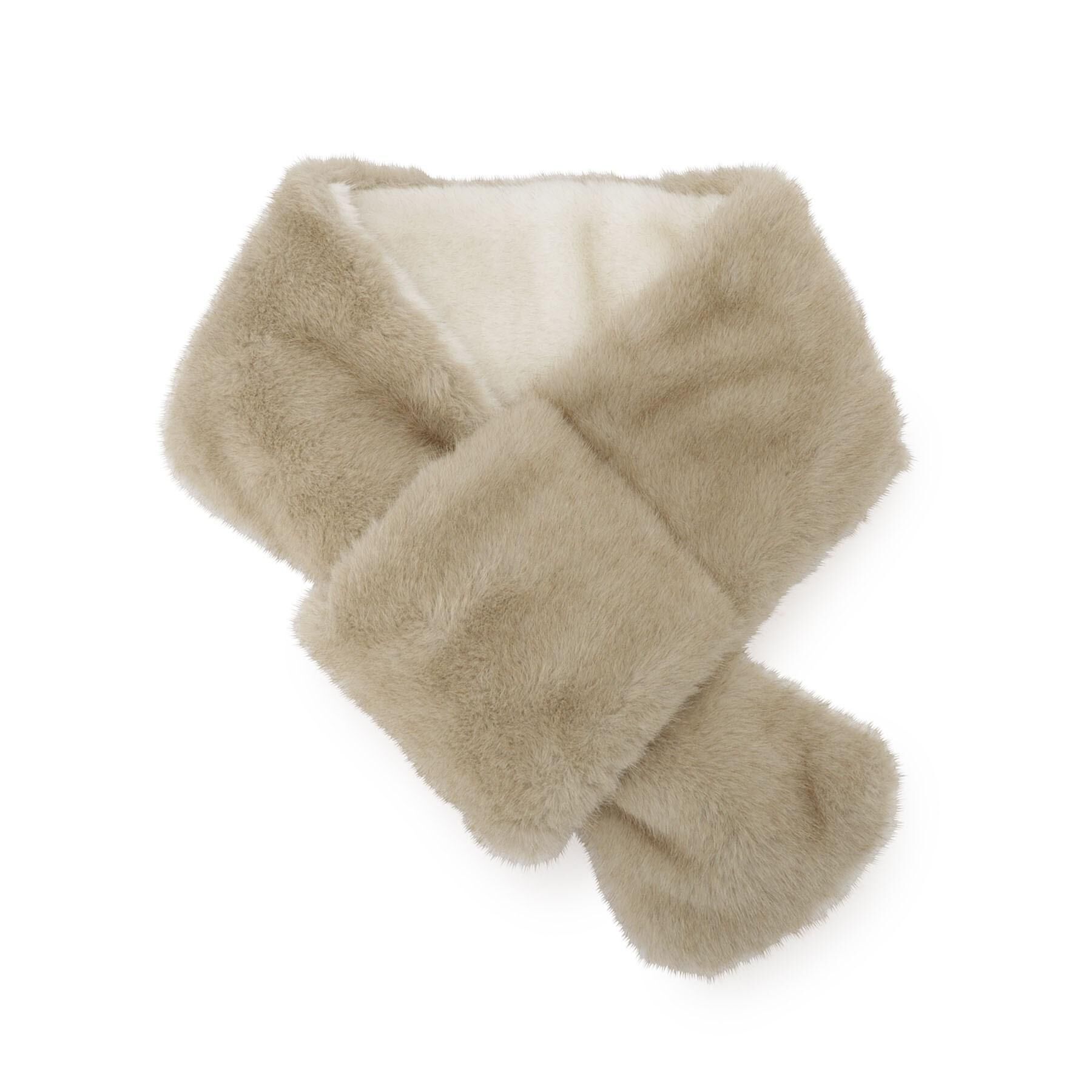 Reflect「【コーディネートのアクセントに◎】リバーシブルフェイクファーストール」|ストール|