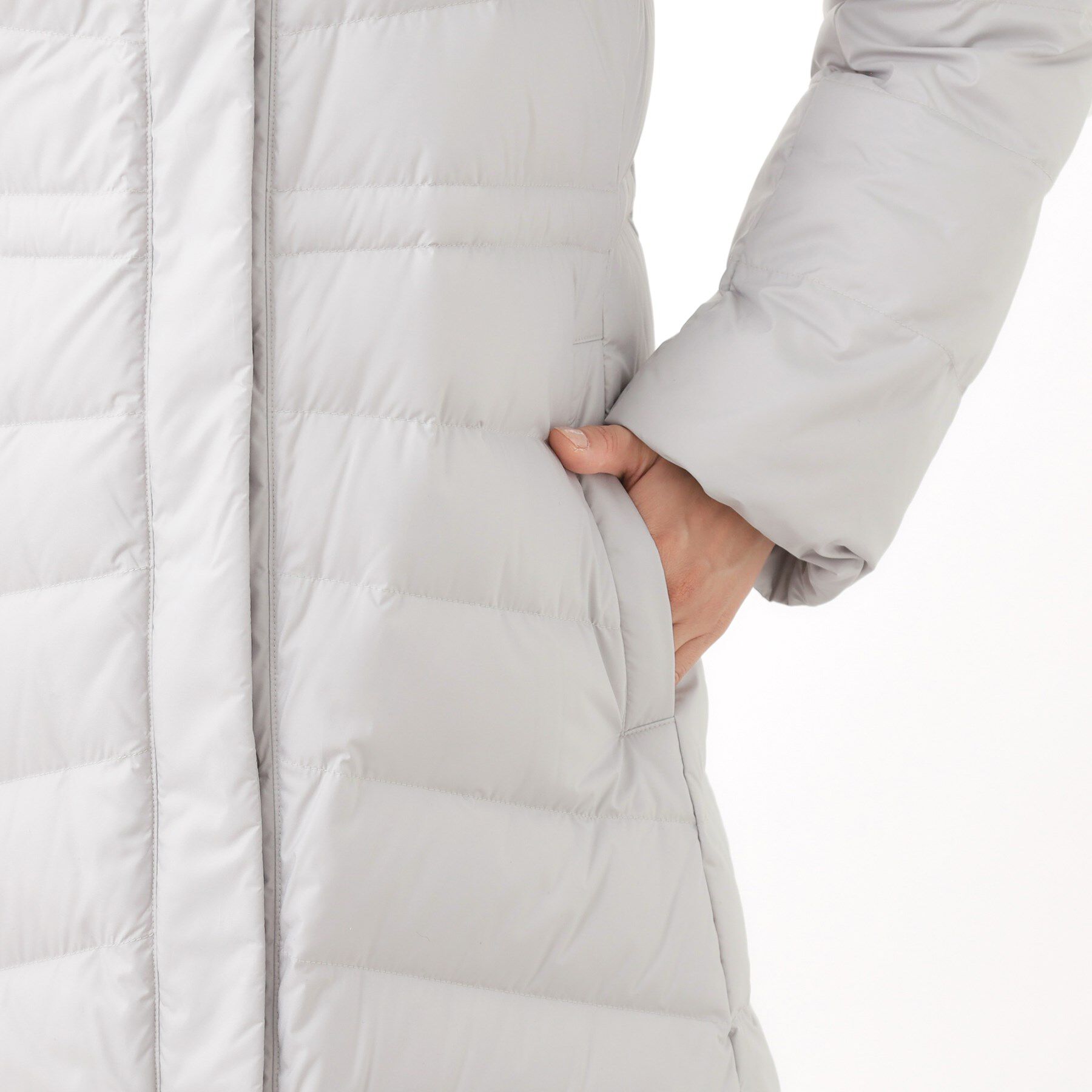 Reflect「【定番人気／ウエスト調整可】フーデッドロングダウンコート」|ダウン|