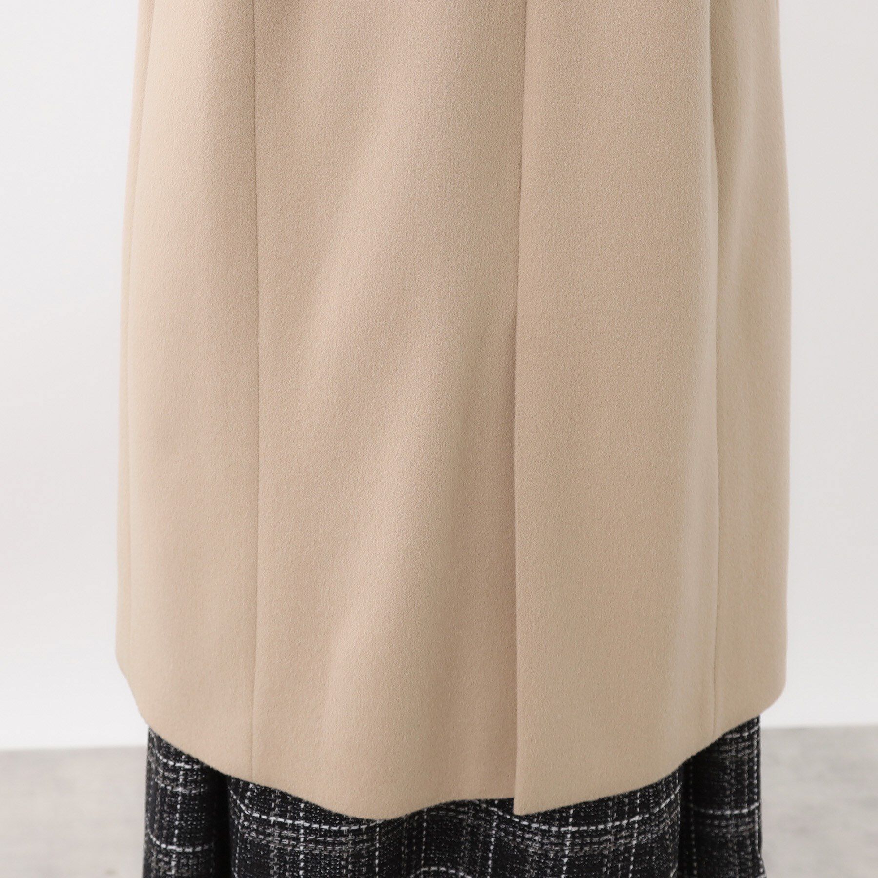 Reflect「【選べる6色】テーラードカラーロングウール混コート」|チェスターコート|