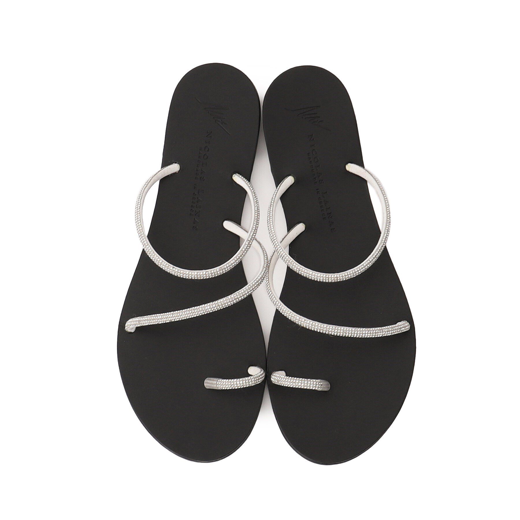 DRESSTERIOR「NICOLAS LAINAS（ニコラスライナス【別注】シルバークリスタルサンダル」|サンダル|