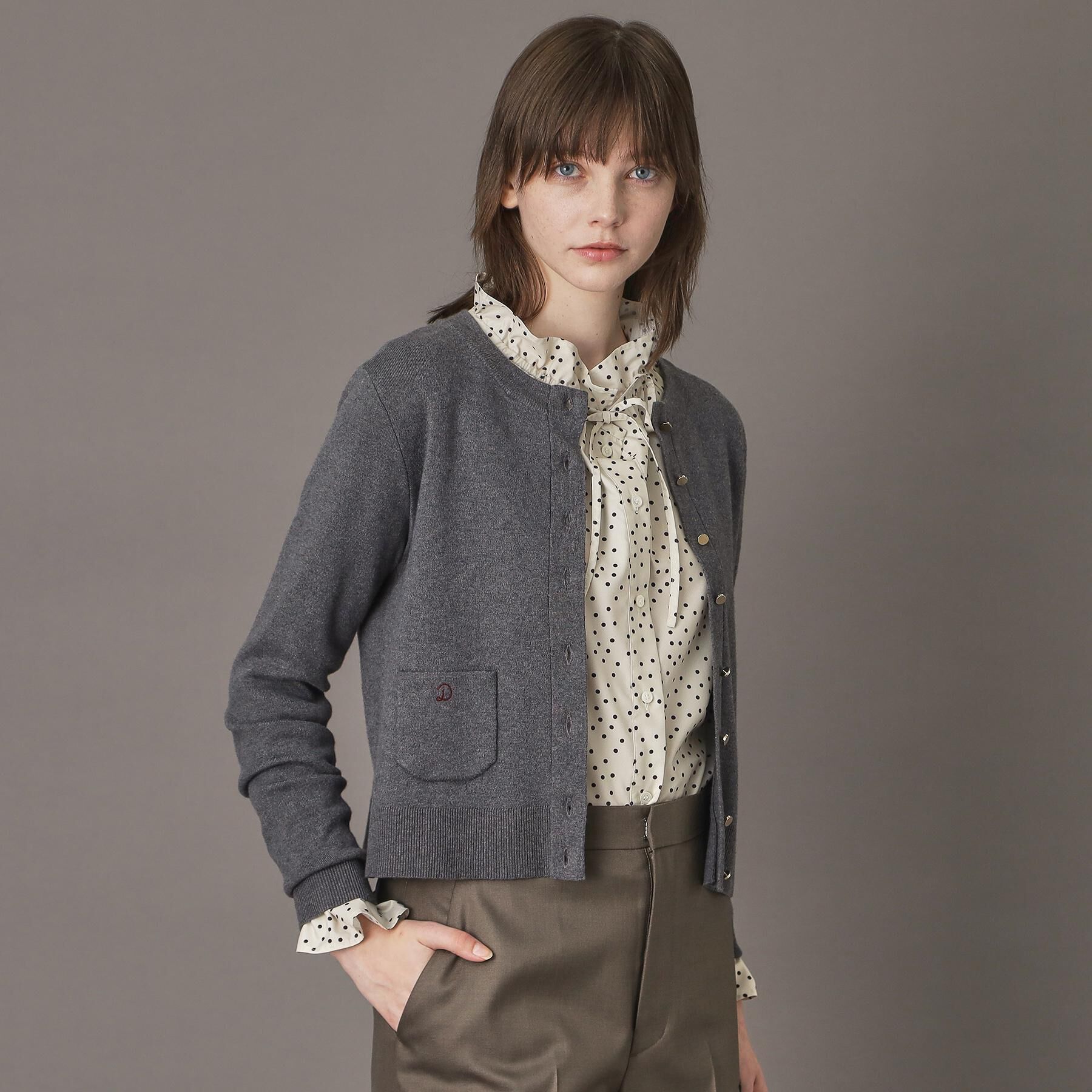 DRESSTERIOR「【洗える/カシミヤ混】ウォッシャブルコットンカシミヤカーディガン」|カーディガン|