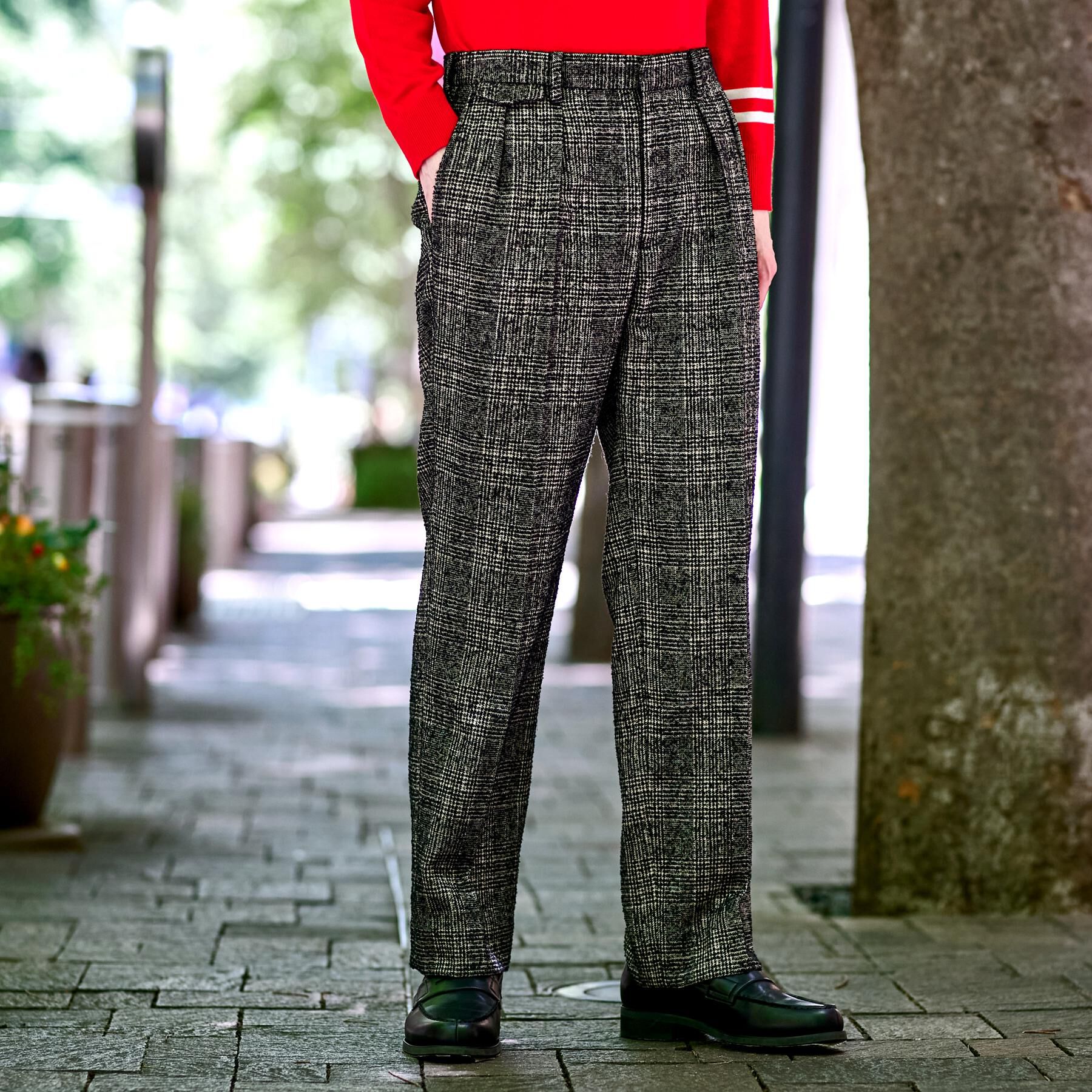 DRESSTERIOR「【セットアップ可】ループグレンチェック ワイドパンツ」|その他|