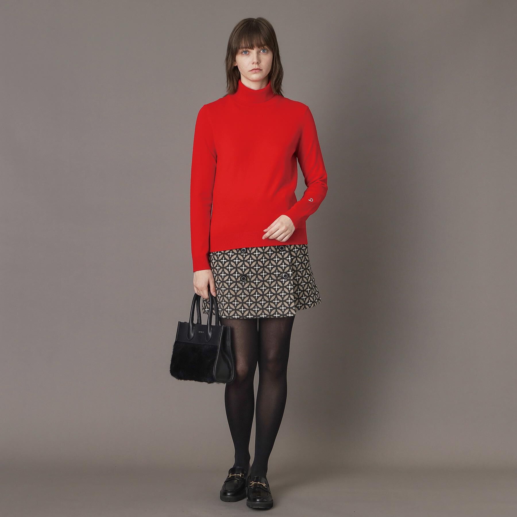 DRESSTERIOR「【CLASSY.12月号/otonaMUSE11月号掲載】ウールブレンド天竺タートルニット」|ニット・セーター|